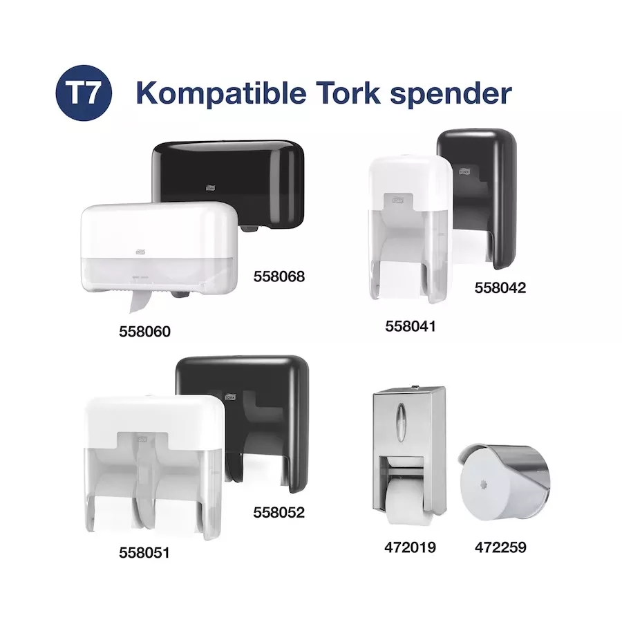 Tork OptiServe® Hülsenloses Toilettenpapier Weiß T7