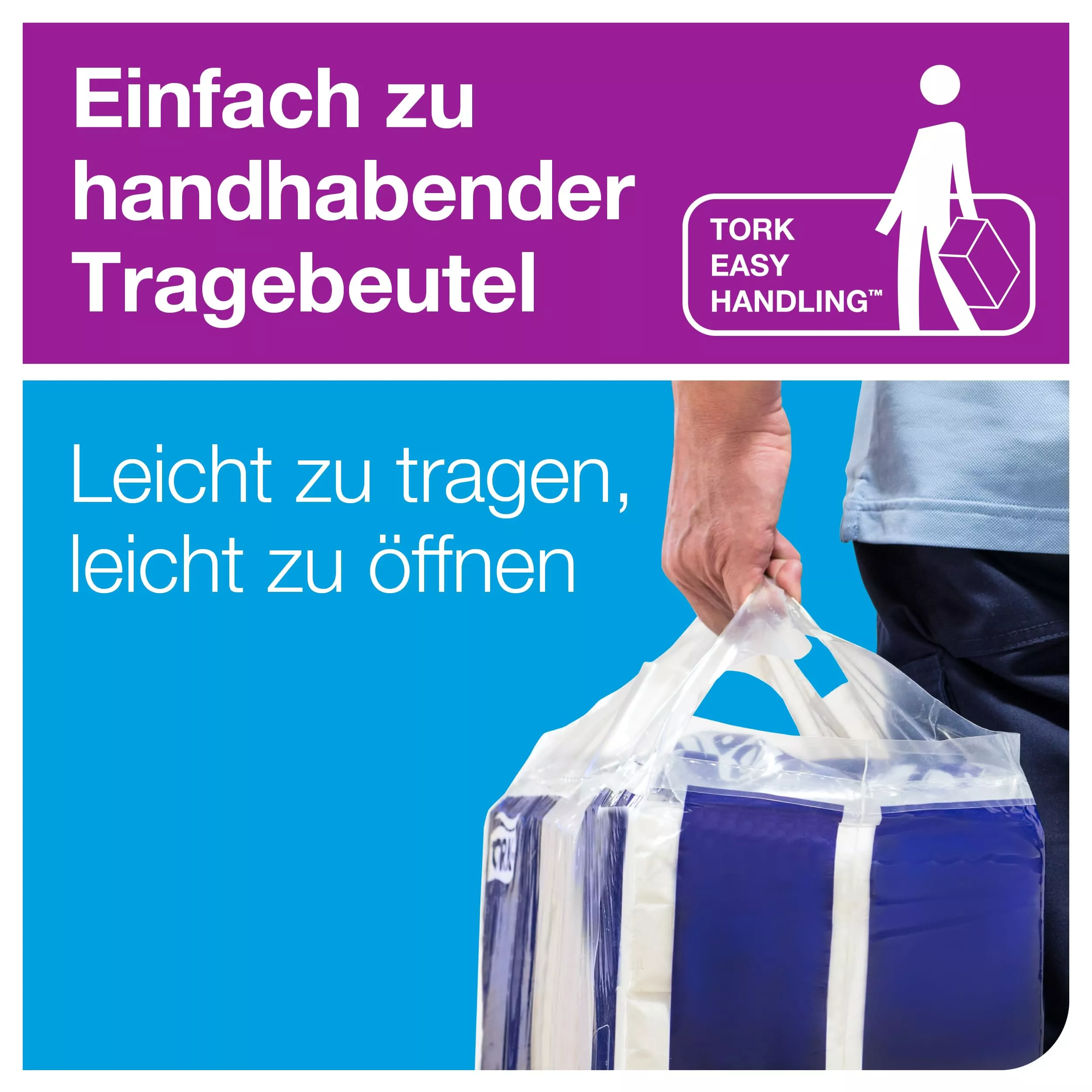 Tork hülsenloses Kleinrollen-Toilettenpapier Weiß T4, Advanced, 2‑lagig, 24 × 400 Blatt, 472132