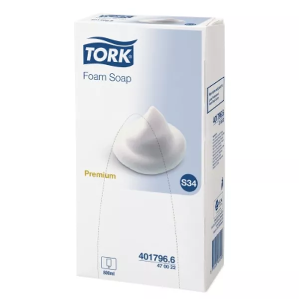 Tork Premium Schaumseife S34, 800ml (1 Karton = 6 Kartuschen)