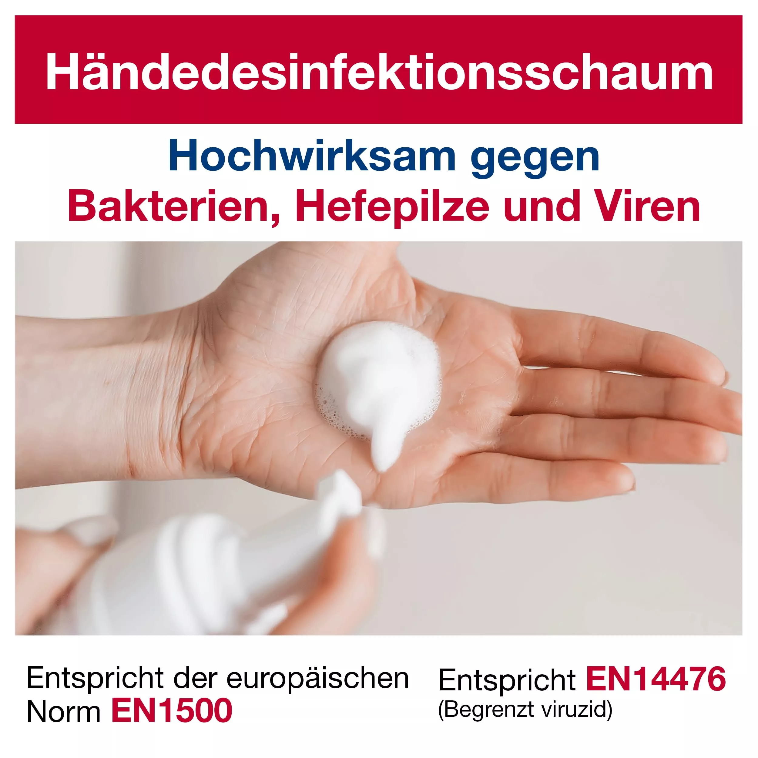 Tork Desinfizierender Hand Alkohol Schaum, dermatologisch getestet, 24 x 47 ml, 590102