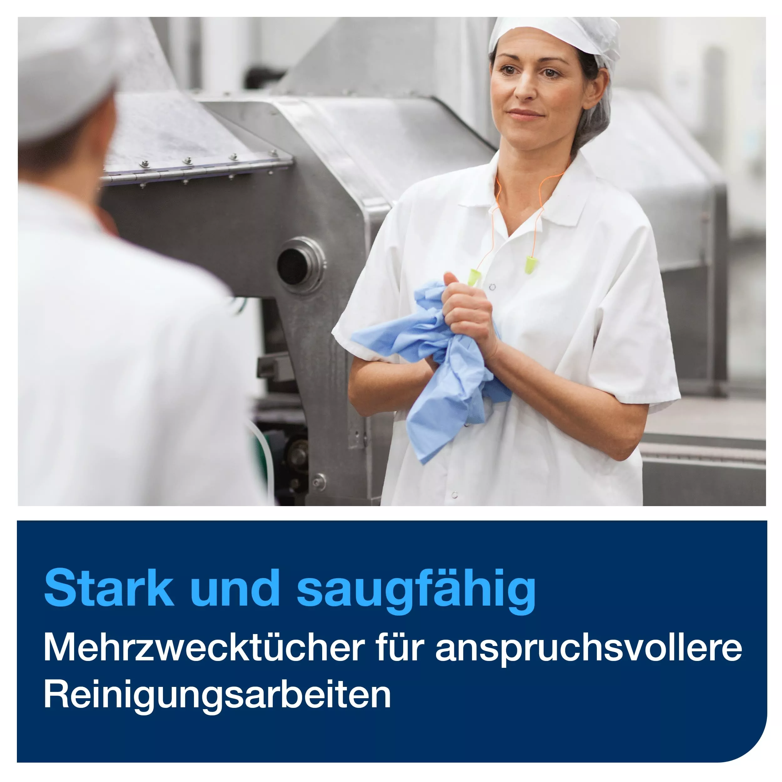 Tork Extra Starke Reinigungstücher Weiß W4, Mehrzweck, 4 × 105 Tücher, 530179
