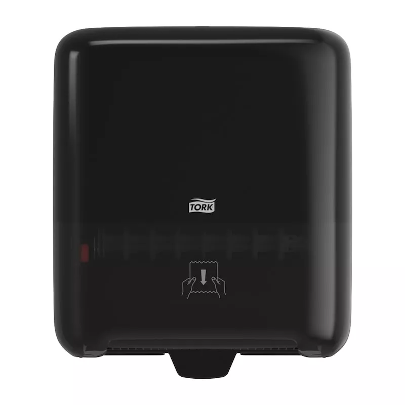 Tork Matic® Spender für Rollenhandtücher Schwarz H1, Einzeltuchentnahme, Elevation Design, 551008