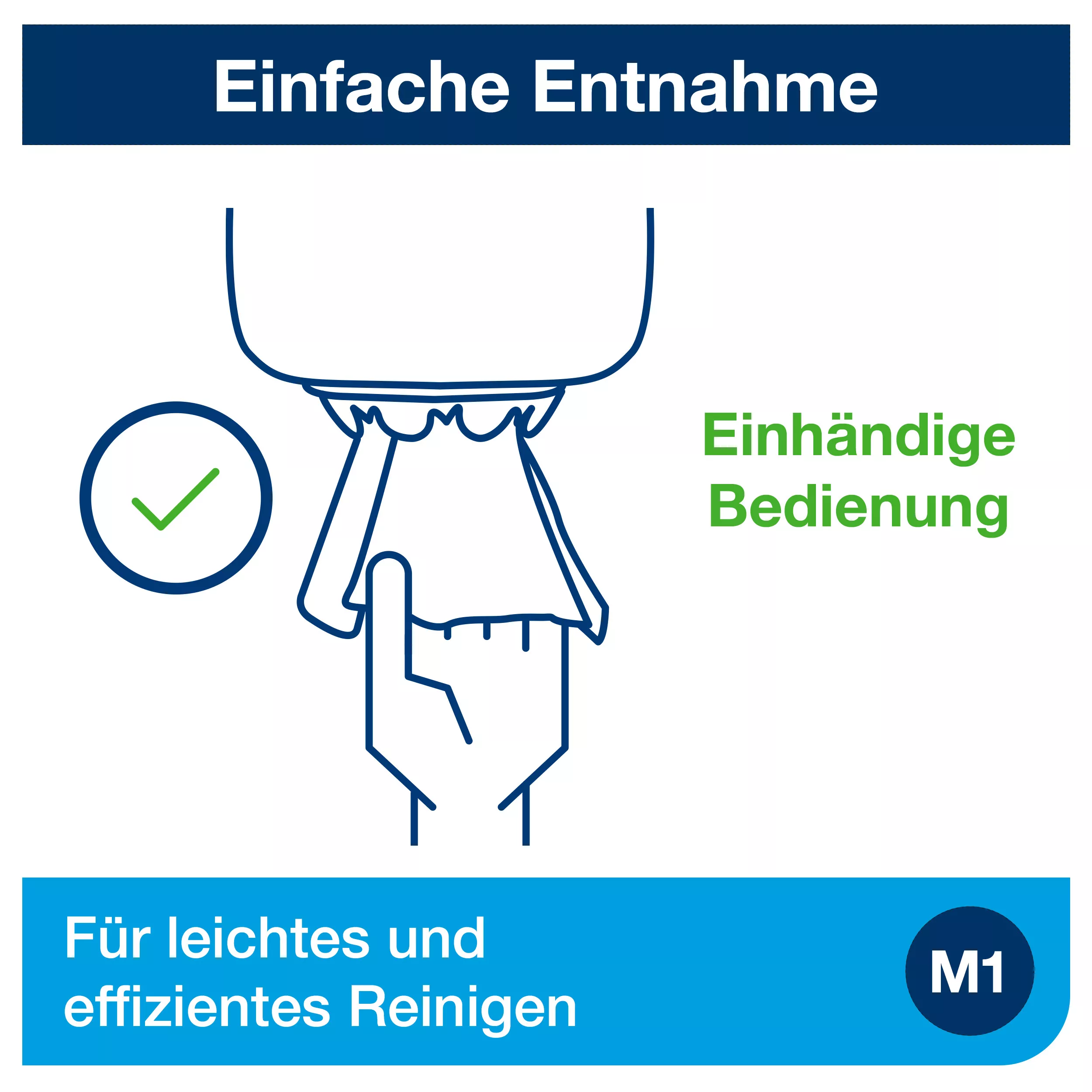 Tork Mini Innenabrollungsspender Weiß M1, Robustes Design, Elevation Linie, 558000