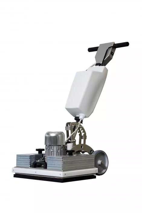Teller, Bodenrenner, Schleifmaschine, Nassschleifer, Schwarz/Weiß