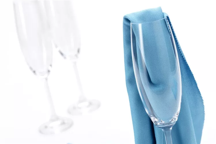 Mega Clean Mikrofaser Gläsertuch 50x70 cm, blau