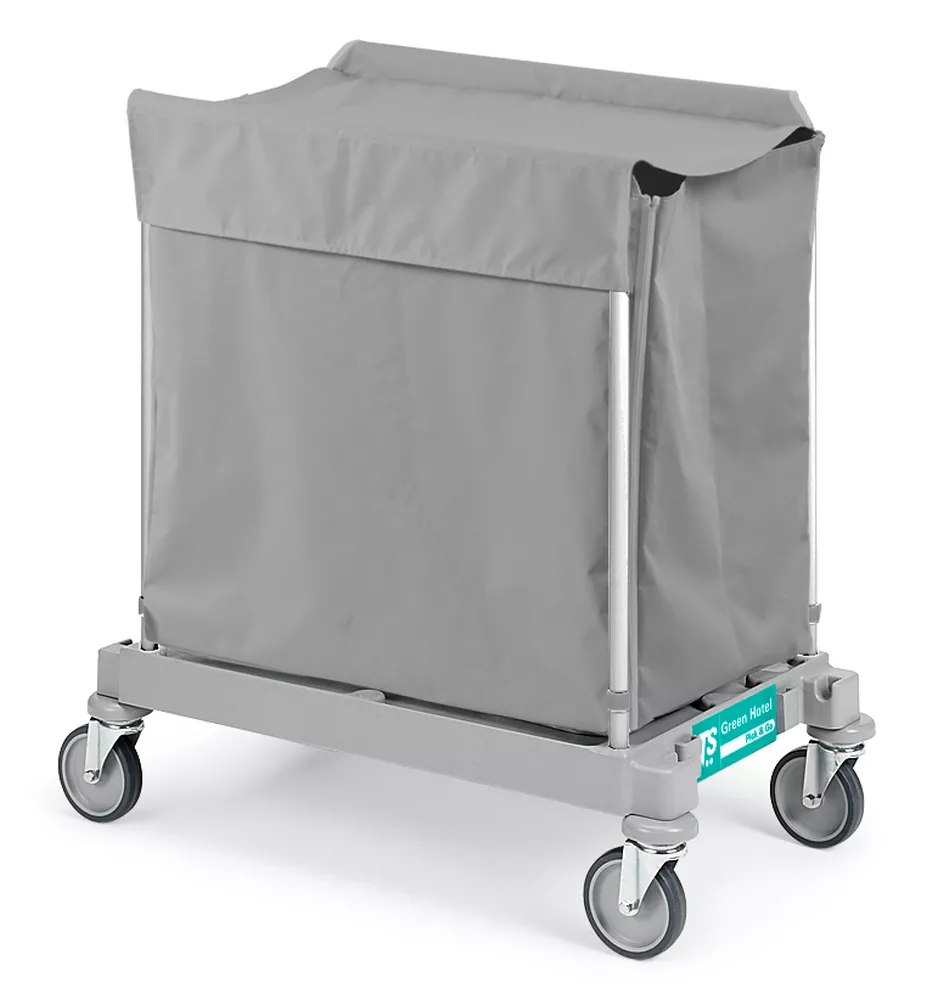 TTS Green HOTEL 919 Wäschewagen 300 L mit Kunststoffsack und Abdeckung