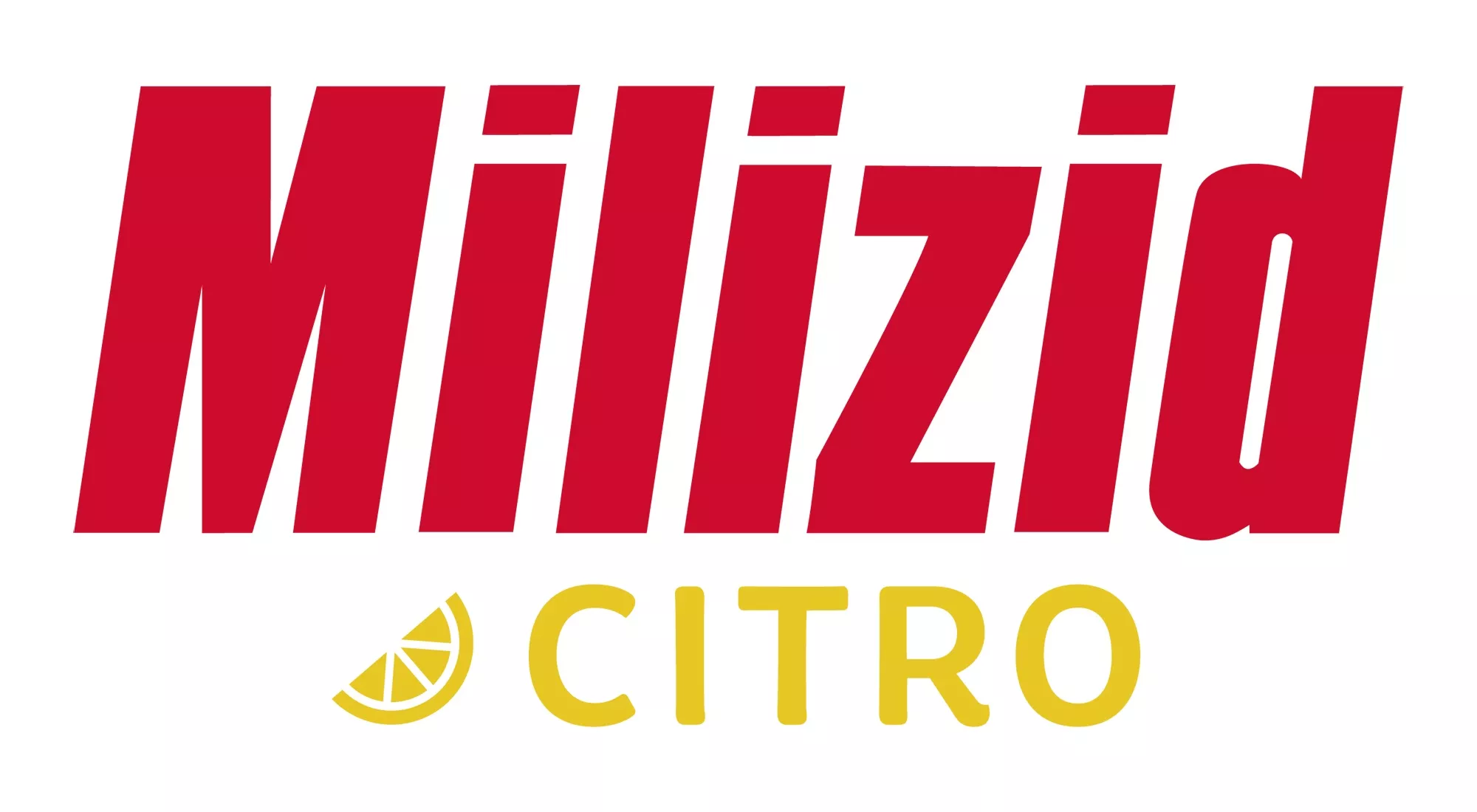 Mizild, Grocery, Logo, Zitrus, Marke, mildaed, logo, brand logo, red text, yellow citrus