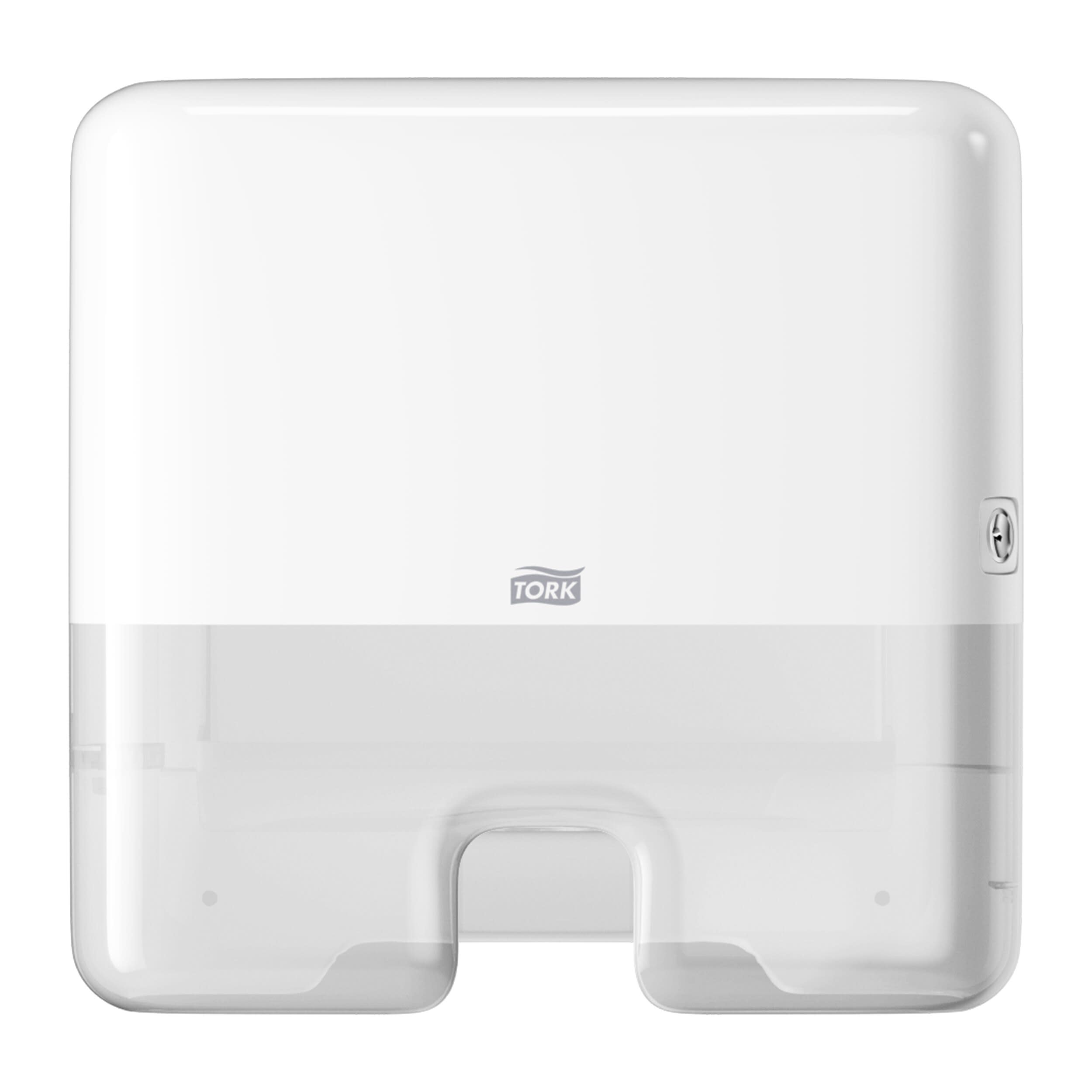 Tork Xpress® Mini Spender für Multifold-Handtücher Weiß H2, Einzeltuchentnahme, Elevation Design, 552100