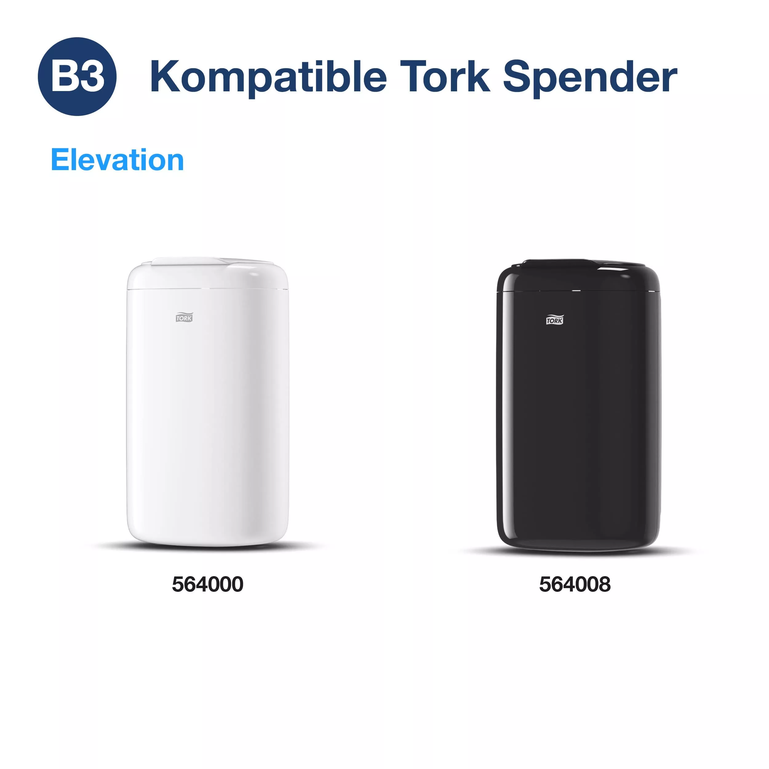 Tork 5 l Abfallsäcke Schwarz B3, zu 55 % aus Recycling-Material, 50 × 20 Beutel, 204040