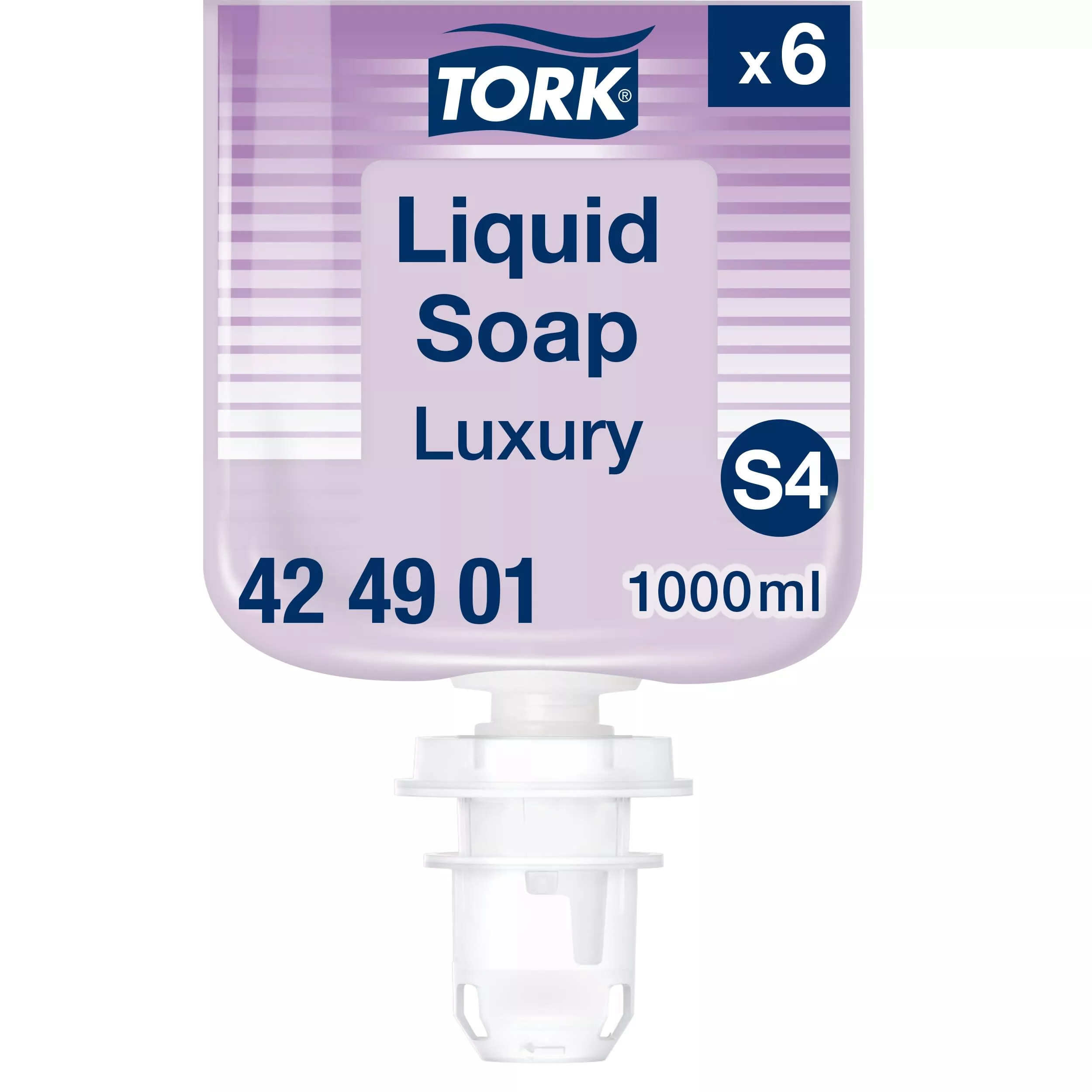 Tork luxuriöse Flüssigseife S4, mit Jasmin-, Rosen und Lilienduft, 6 × 1000 ml, 424901