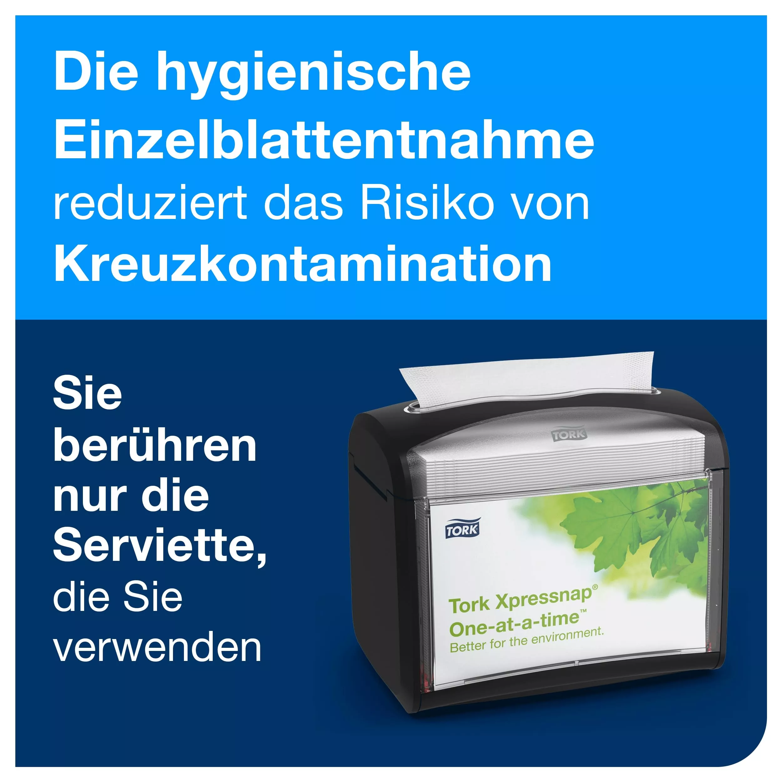 Tork Xpressnap® Extra Soft Spenderserviette Weiß N4, 1/2-Falz, 2-lagig, 8 × 500 Blatt, 15840
