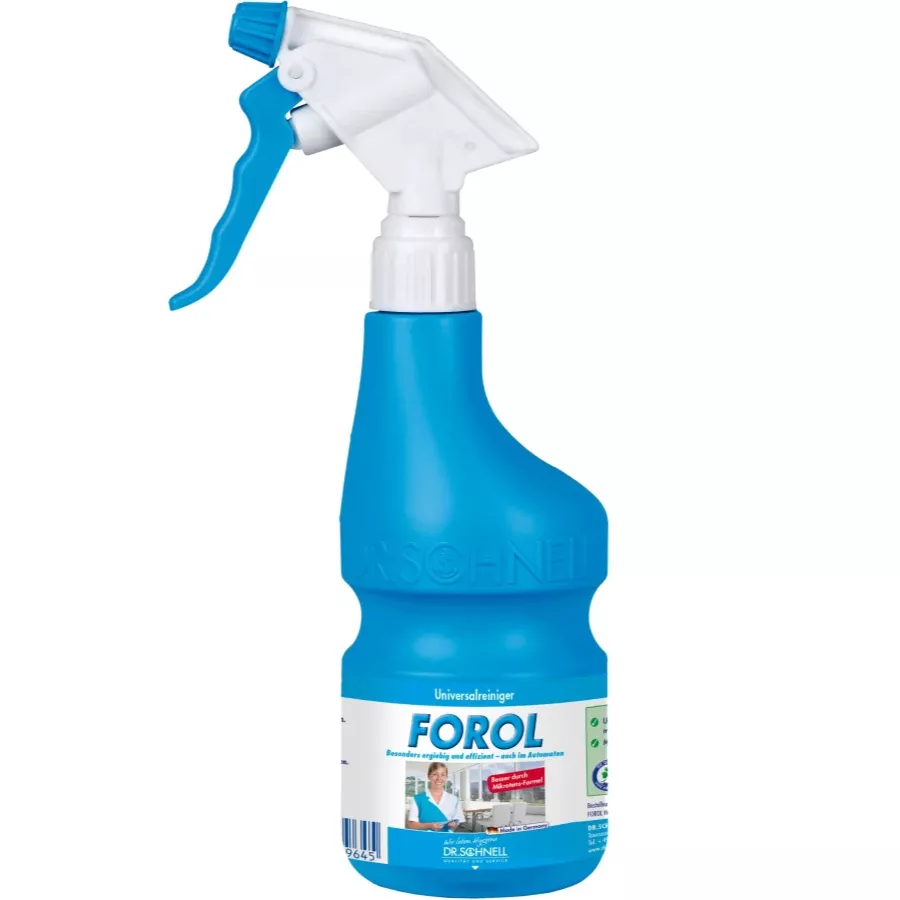 Sprühflasche, Reinigungsmittel, Universeller Reiniger, Blau, Flasche mit Sprüher