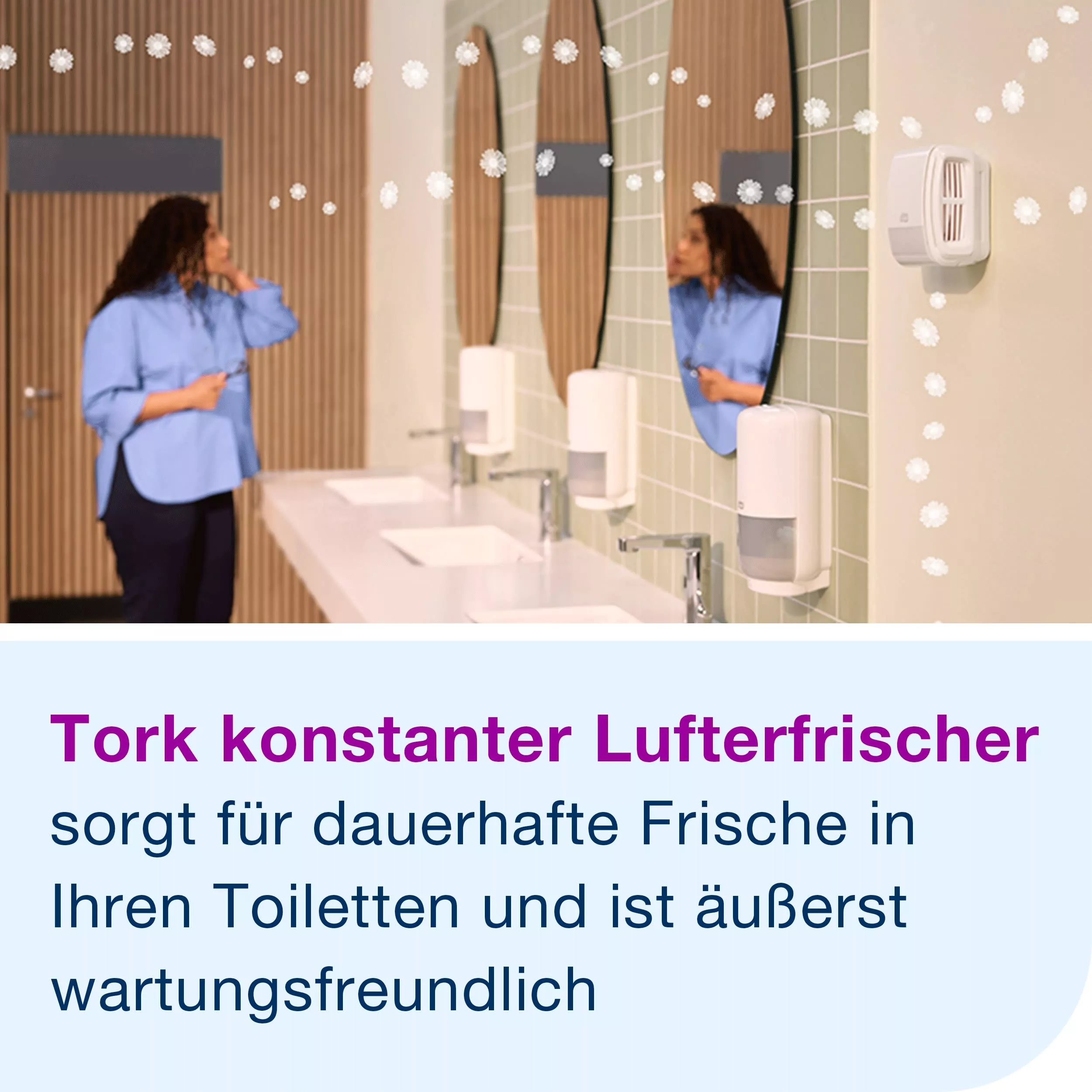 Tork kontinuierlicher Lufterfrischer mit Geruchsneutralisierer A3, Duftnote Zitronengras, 6 Nachfüllflakons, 257012