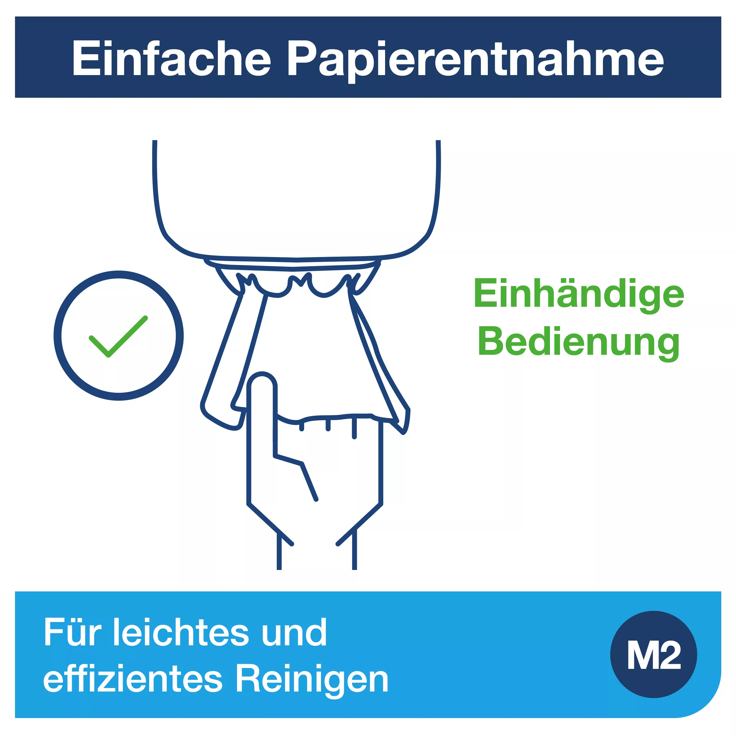 Tork Innenabrollungsspender Rot und Schwarz M2, Einhändige Bedienung, Performance Linie, 659008