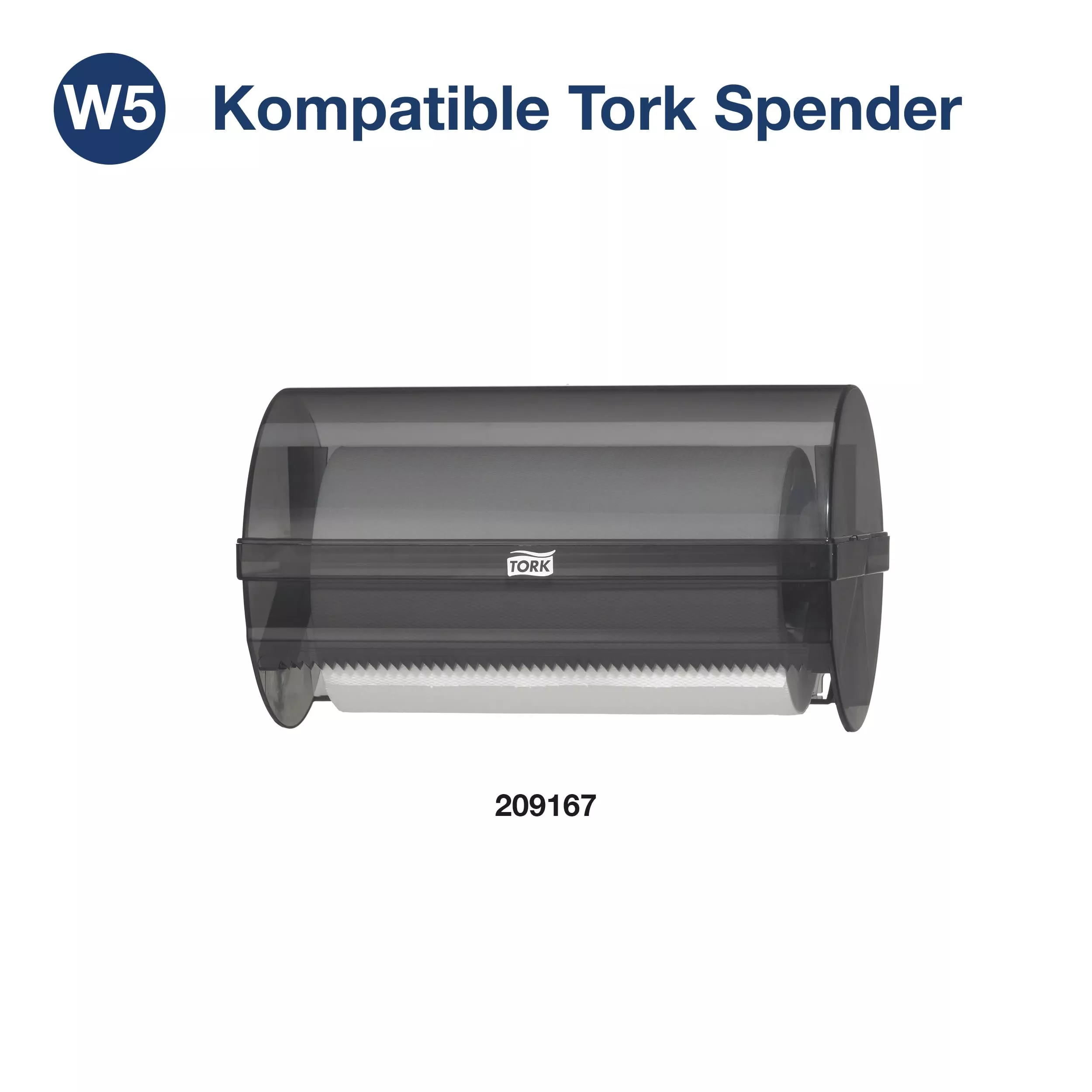 Tork Standard-Papierwischtücher, Kleinrolle Weiß W5, Mehrzweck-Papiertücher, 10 × 55 m, 129265