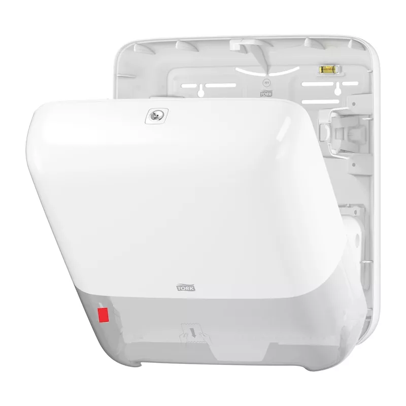 Tork Matic® Spender für Rollenhandtücher Weiß H1, Nachfüllanzeige, Elevation Design, 551000
