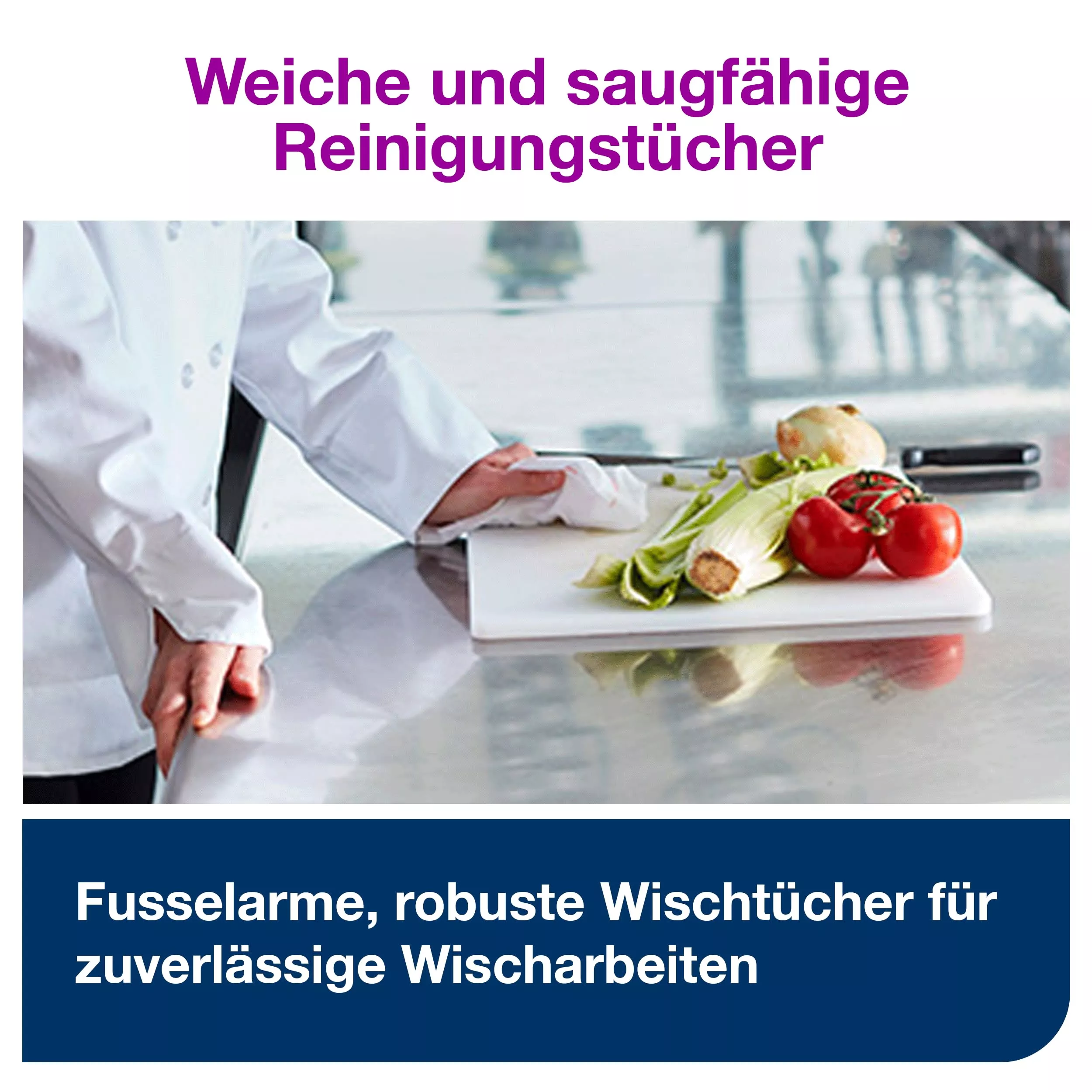 Tork Langlebige Reinigungstücher Weiß W8, gefaltet, für Lösungsmittel geeignet, 8 × 50 Tücher, 90145