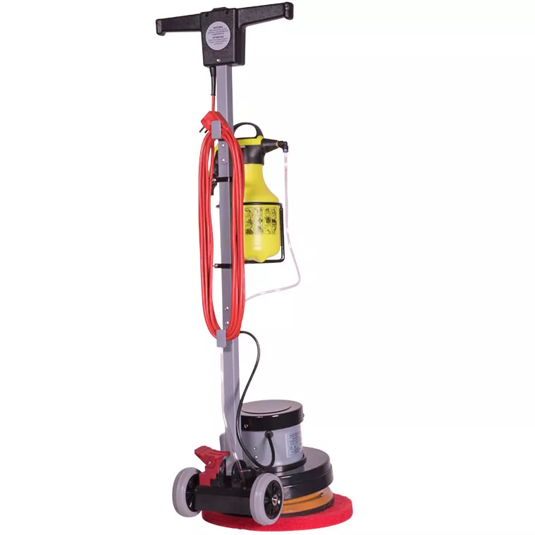 Sprintus Einscheibenmaschine EEM 13 R im Set inkl. Scheuer- und Shamponierbürste und Pad-Treibteller