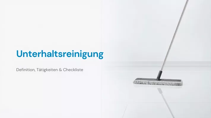Unterhaltsreinigung, Wischmopp, Moppkopf, Bodenreinigung, Stielmopp