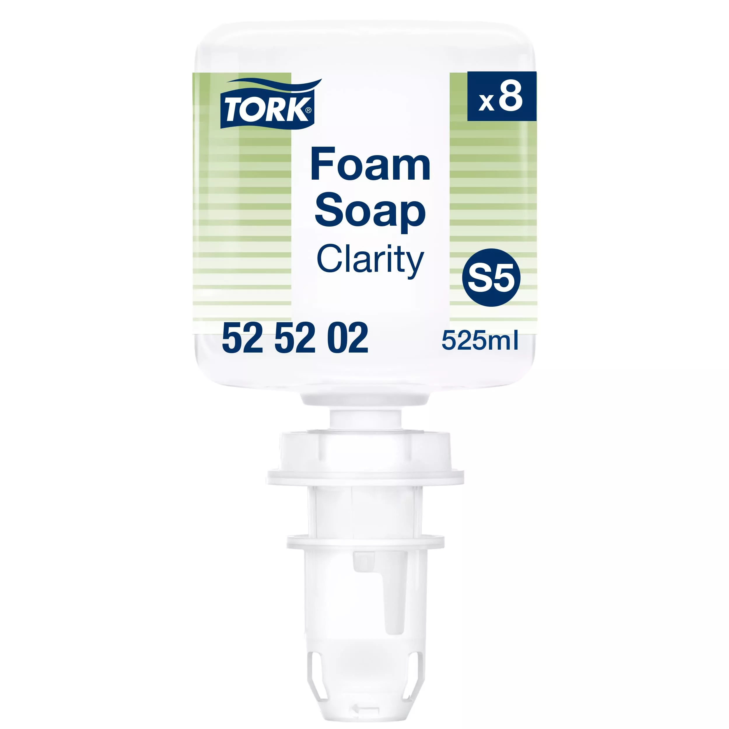 Tork Reine Hand Mini Schaumseife S5, werkseitig versiegelter Flakon, 8 × 525 ml, 525202