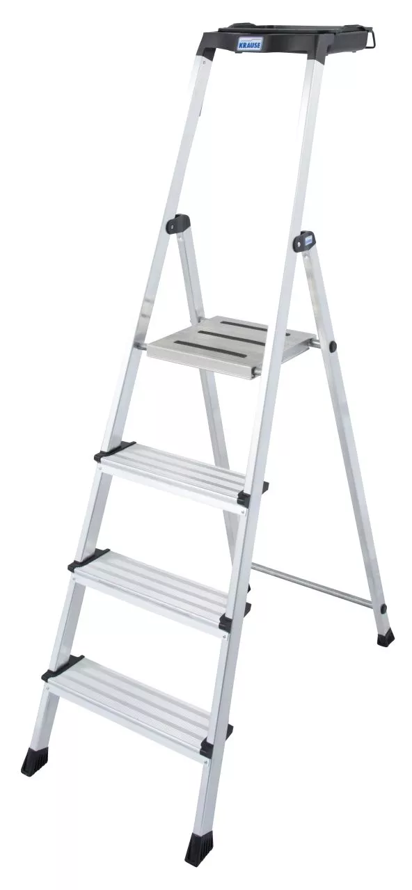 Krause Stufenstehleiter "Secury" mit Multigrip 4 Stufen