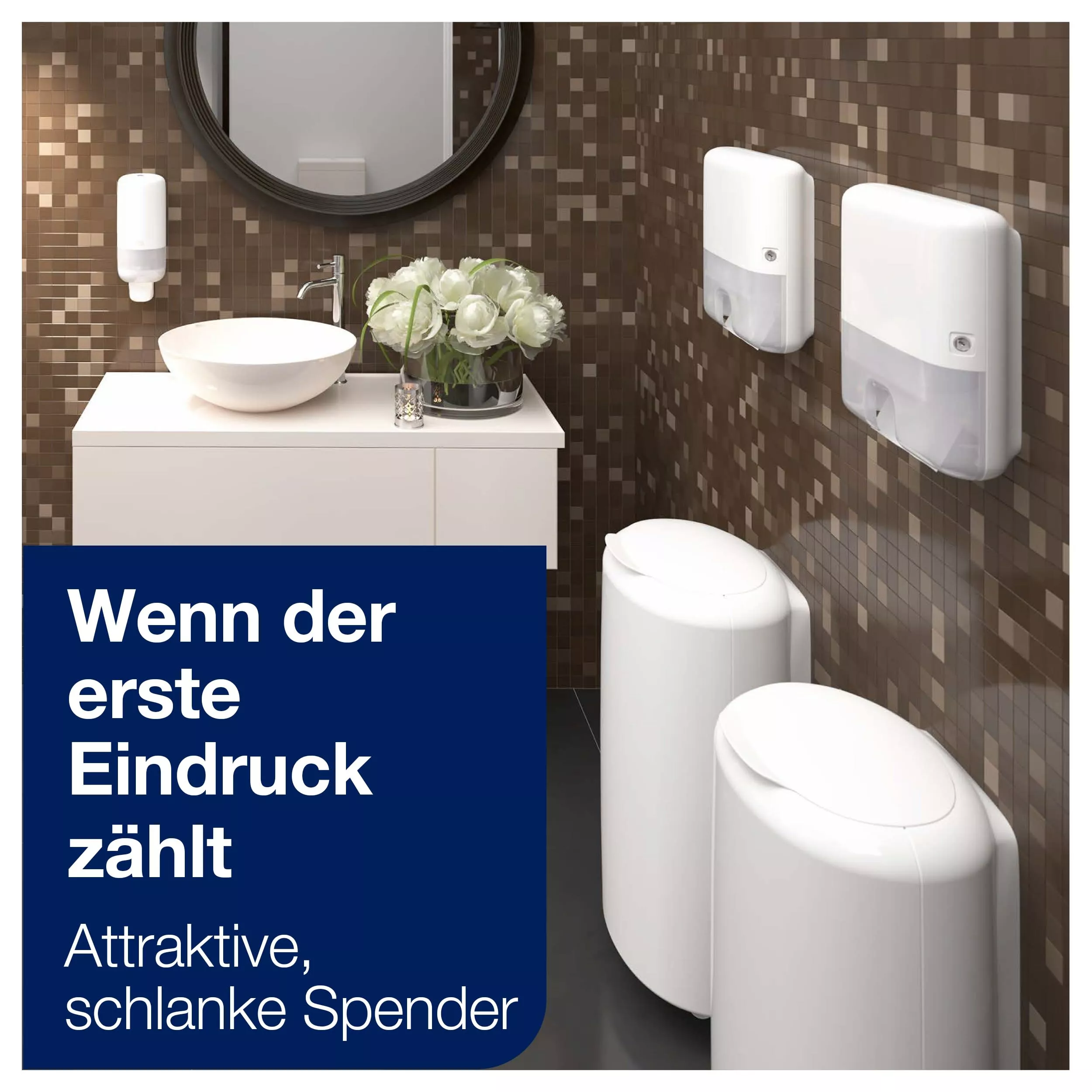 Tork Xpress® Mini Spender für Multifold-Handtücher Weiß H2, Einzeltuchentnahme, Elevation Design, 552100
