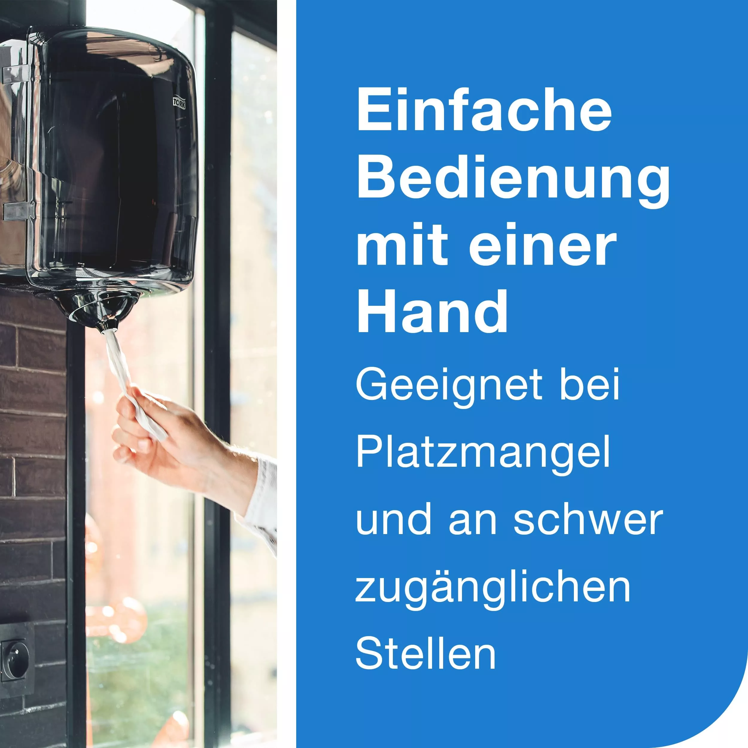 Tork Reflex Innenabrollungsspender Einzelblatt (M4) – Wave schwarz