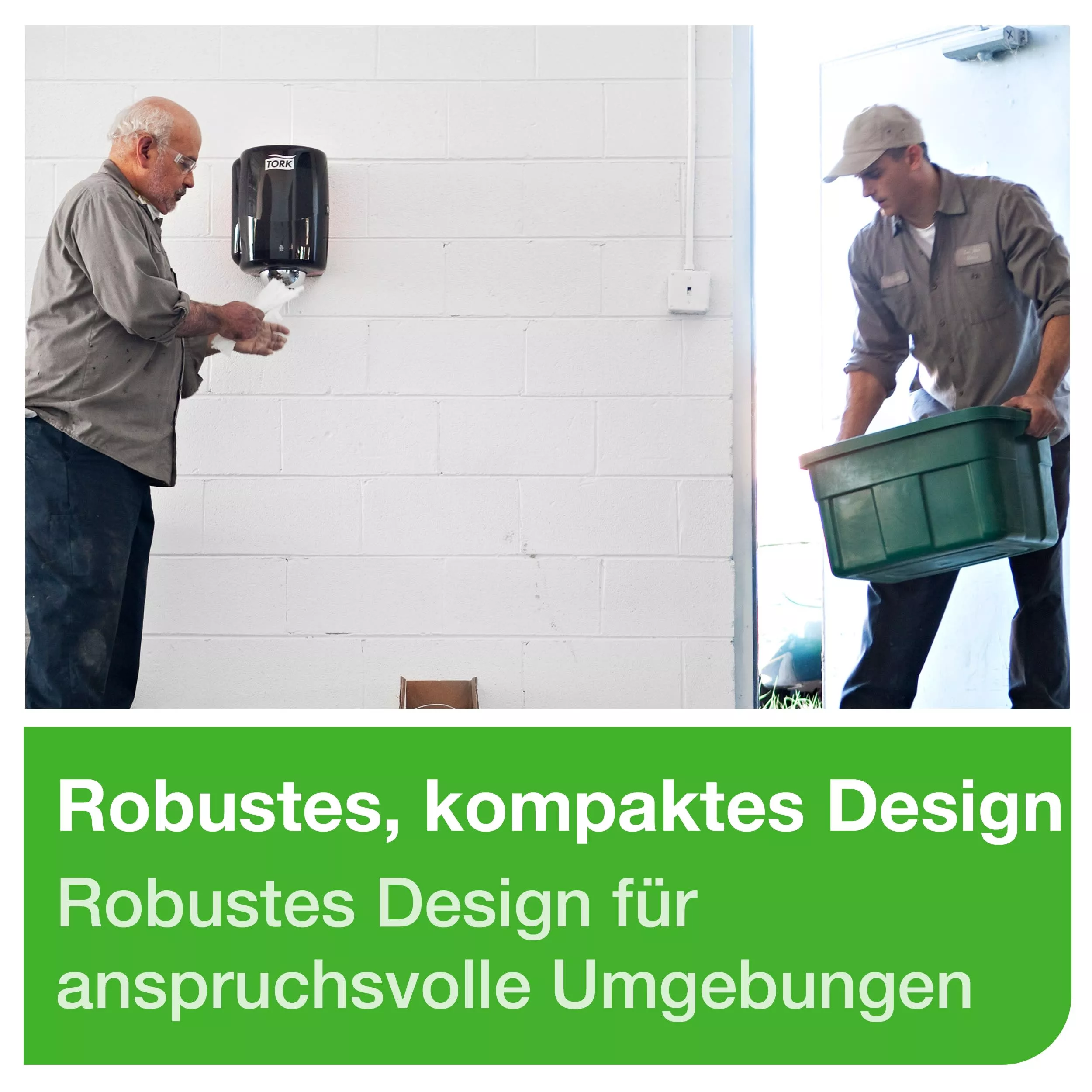 Tork Maxi Innenabrollungsspender Rot und Rauchgrau W2, Robustes Design, Performance Linie, 44,7 cm × 32,8 cm × 30,2 cm, 653008