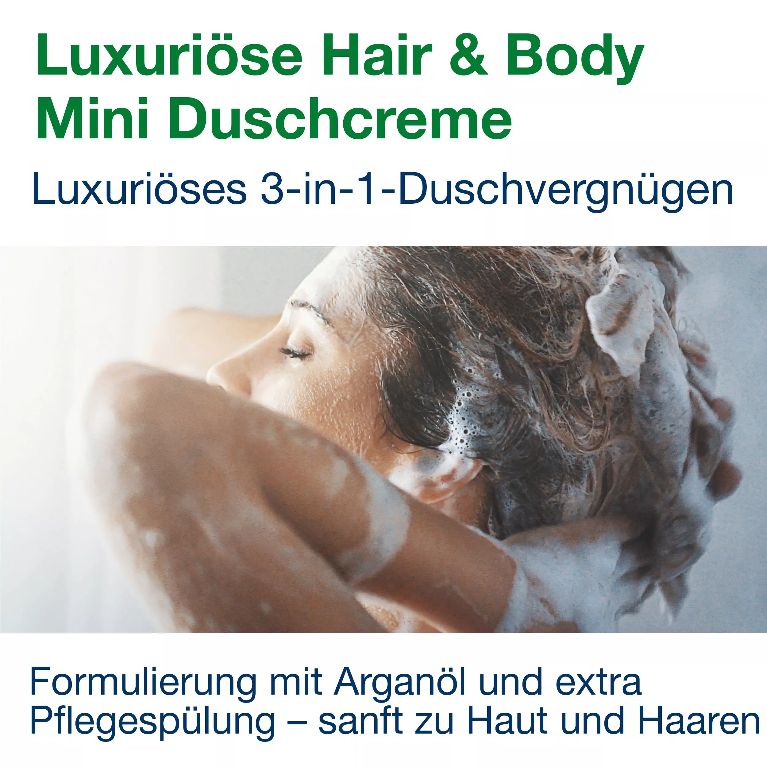 Tork Luxuriöse Hair & Body Mini Duschcreme S5, 3‑in‑1 Shampoo, Spülung und Duschgel, 8 × 525 ml, 425662