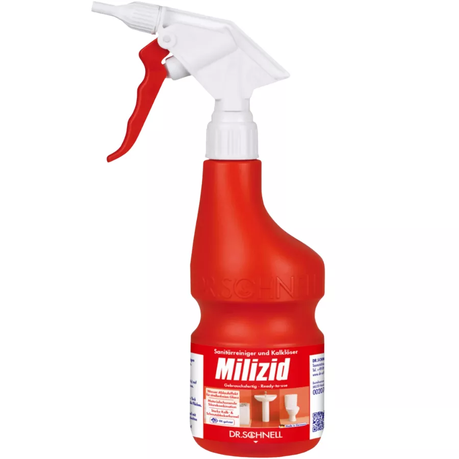 Sprühflasche, Reiniger, Milizid, Kalklöser, Sanitärreiniger