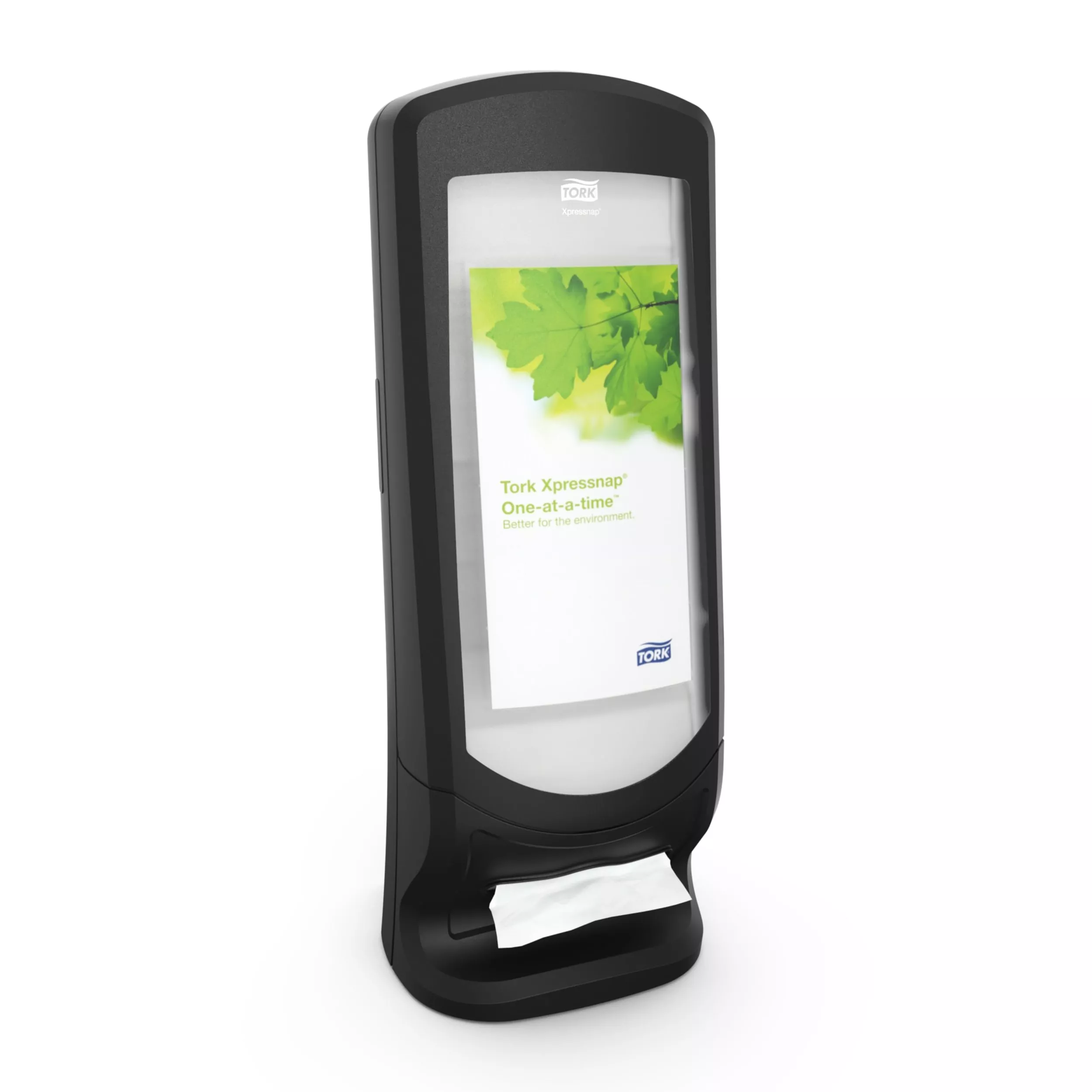 Tork Xpressnap® Steh- und Wandspender Schwarz N4, aufrecht, Signature Linie, 62,2 cm × 23,5 cm × 23,5 cm, 272211