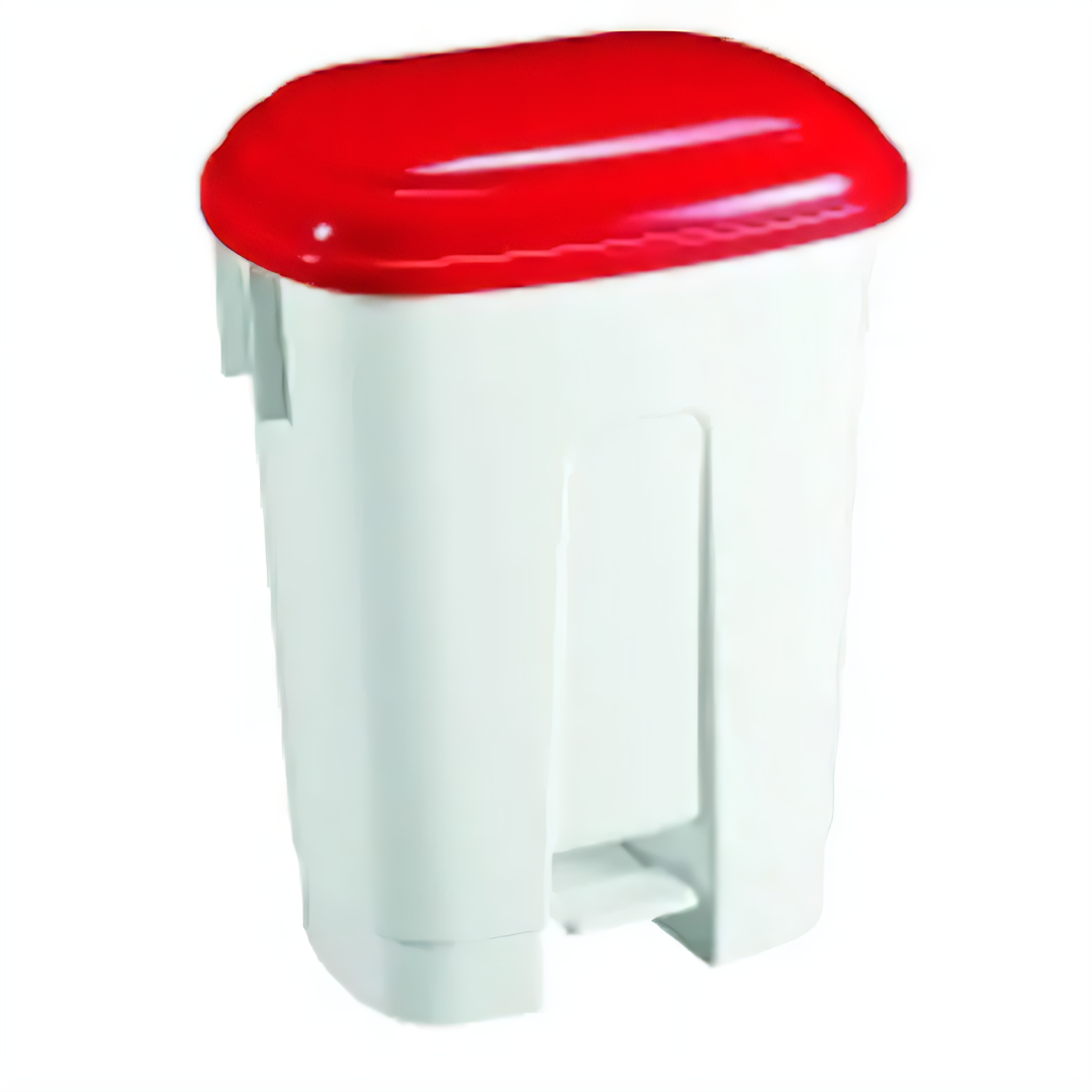 TTS Derby Tretabfalleimer 60 L mit Deckel rot