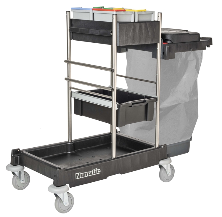 Numatic Reinigungswagen ServoMatic SM1705-120VA Black (Edelstahl) ohne Pressenset
