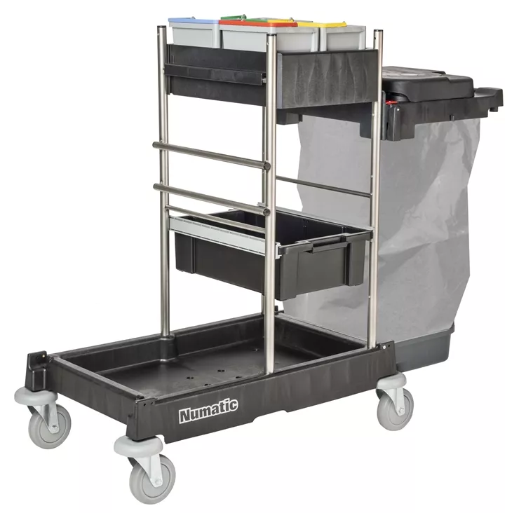 Numatic Reinigungswagen ServoMatic SM1705-120VA Black (Edelstahl) ohne Pressenset