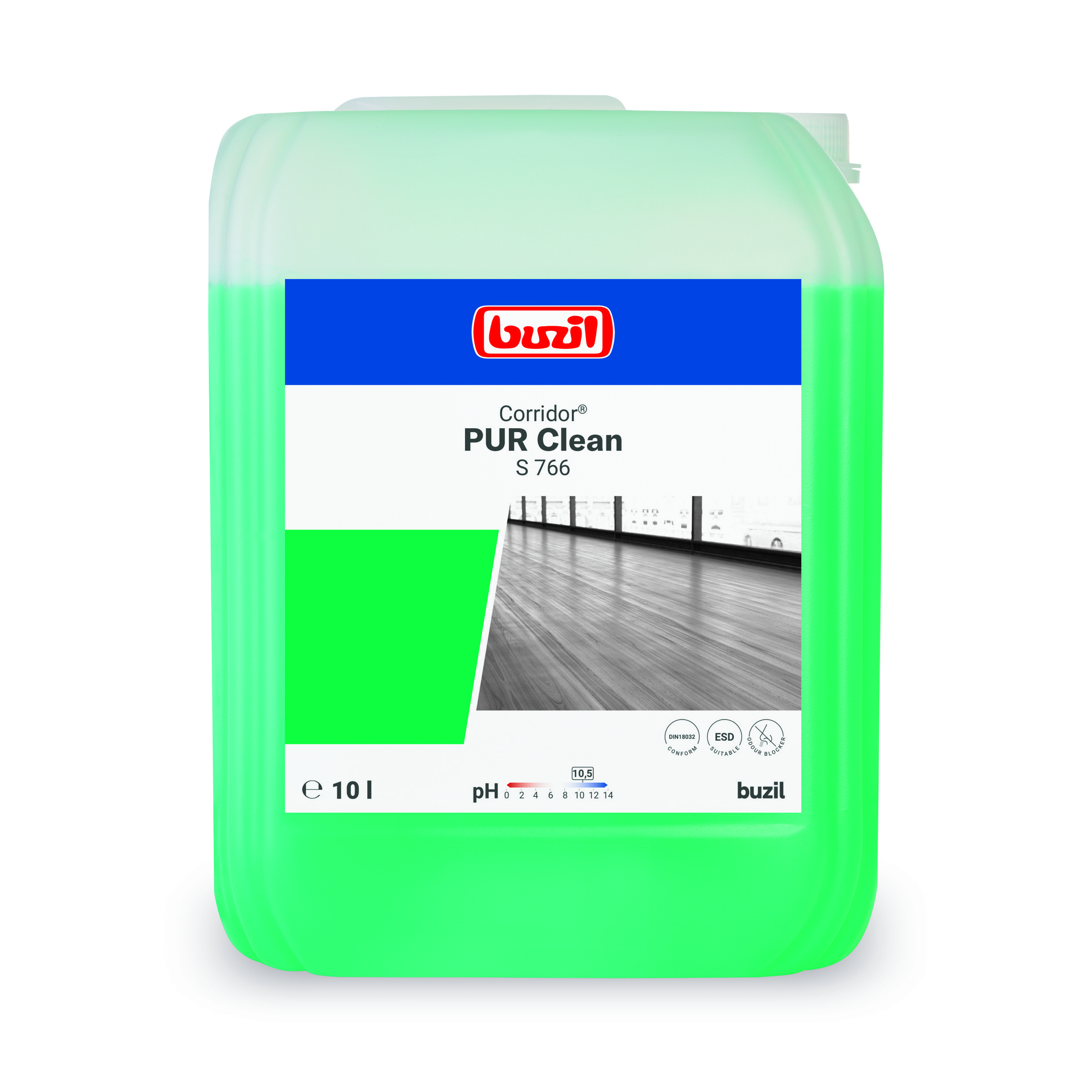 Buzil Corridor® PUR Clean S766 – Profi-Bodenreiniger 10L Kanister