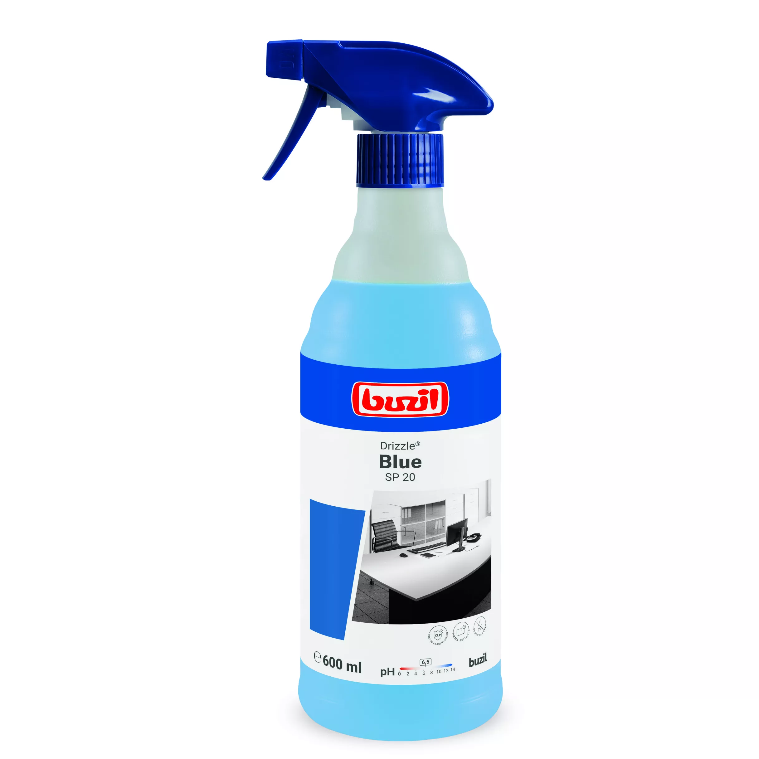 Buzil gebrauchsfertiger Universalreiniger Drizzle® Blue SP20 - 600ml Flasche