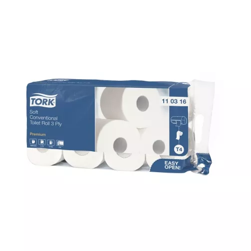 Tork Toilettenpapier - 3 lagig - extra weich - T4-  (72 Rollen a 250 Blatt)