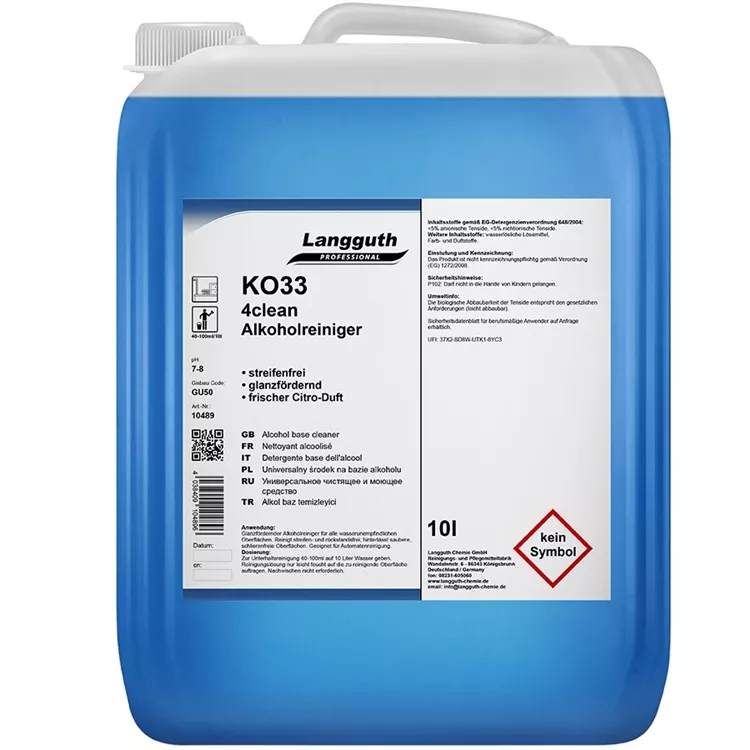Langguth 4clean Alkoholreiniger KO33 10L