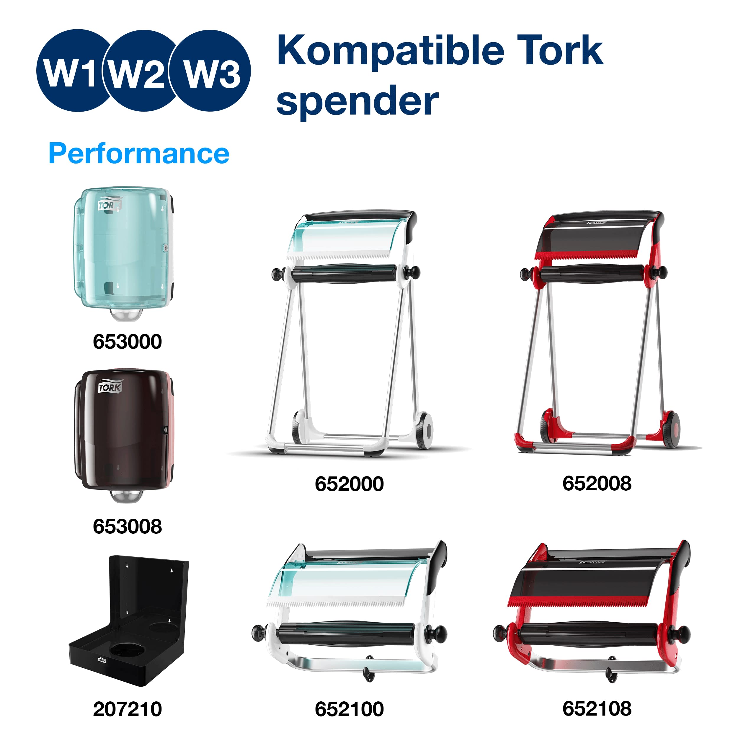 Tork Industrie Reinigungstücher Grau W1/2/3, Wiederverwendbar, 1 × 390 Tücher, 520337