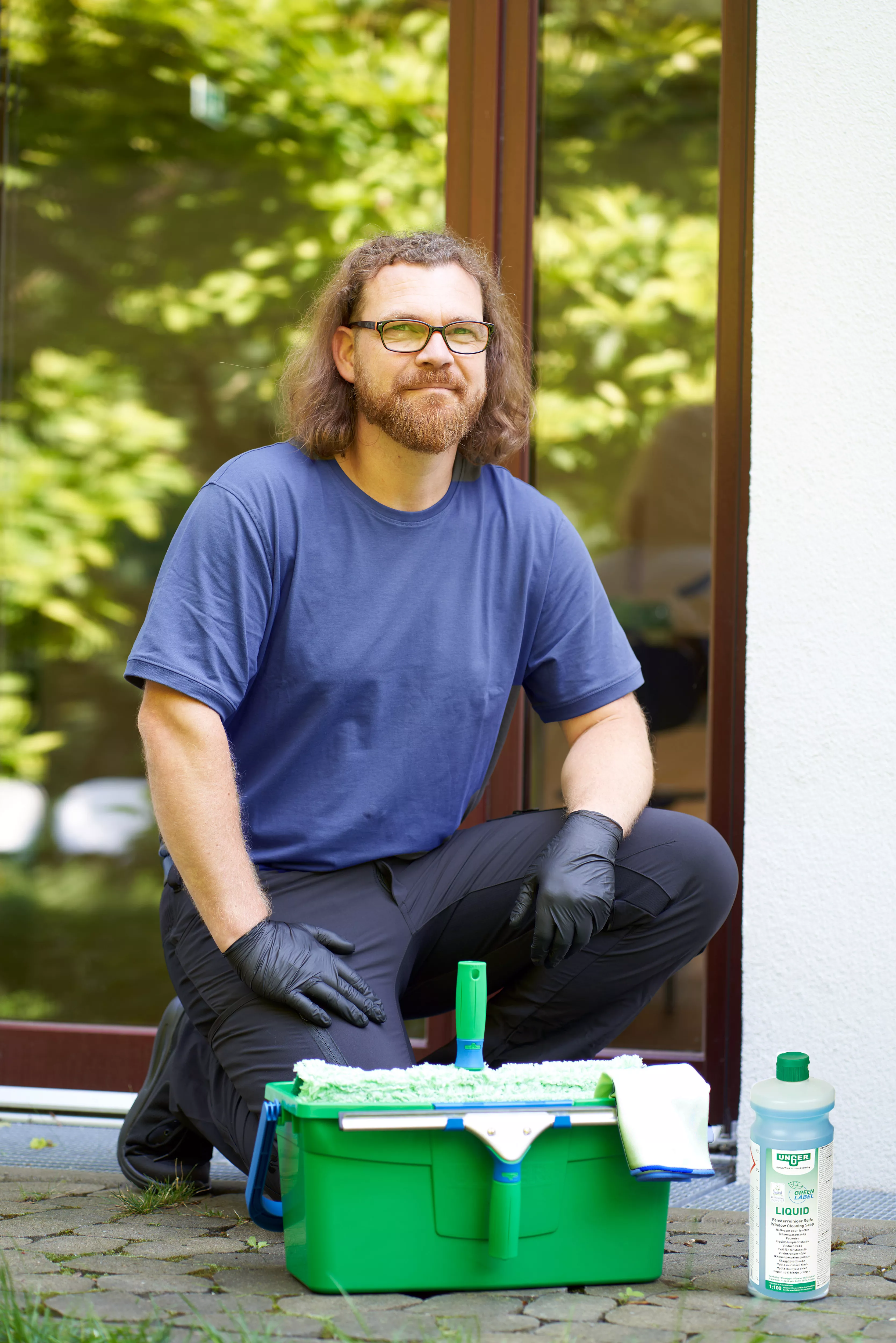 Unger Green Label Fensterreinigungs-Set GTK35 – Komplettset für professionelle Glasreinigung