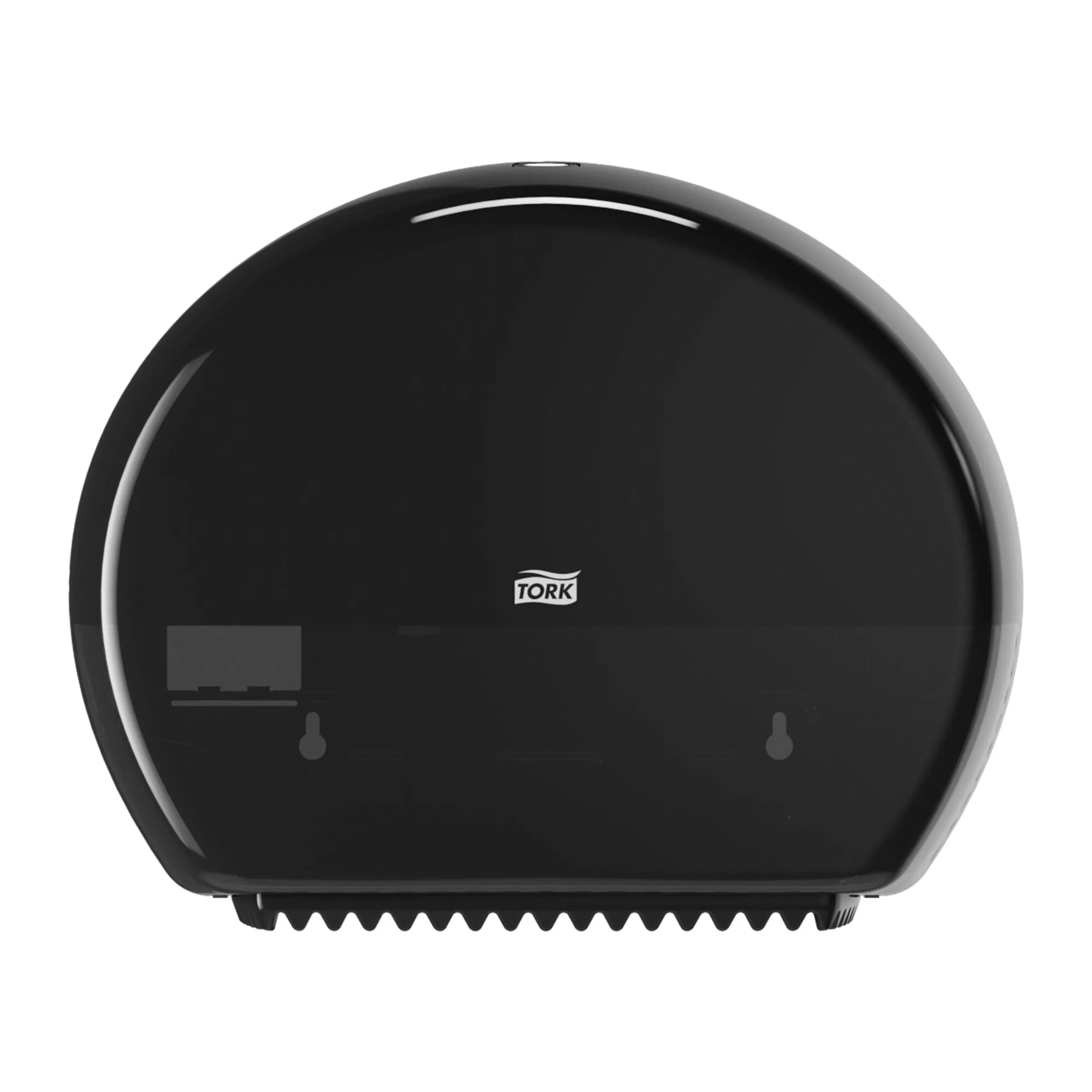Tork Spender für Mini-Jumbo-Toilettenpapier Schwarz T2, geschlossen, Elevation Linie, 555008