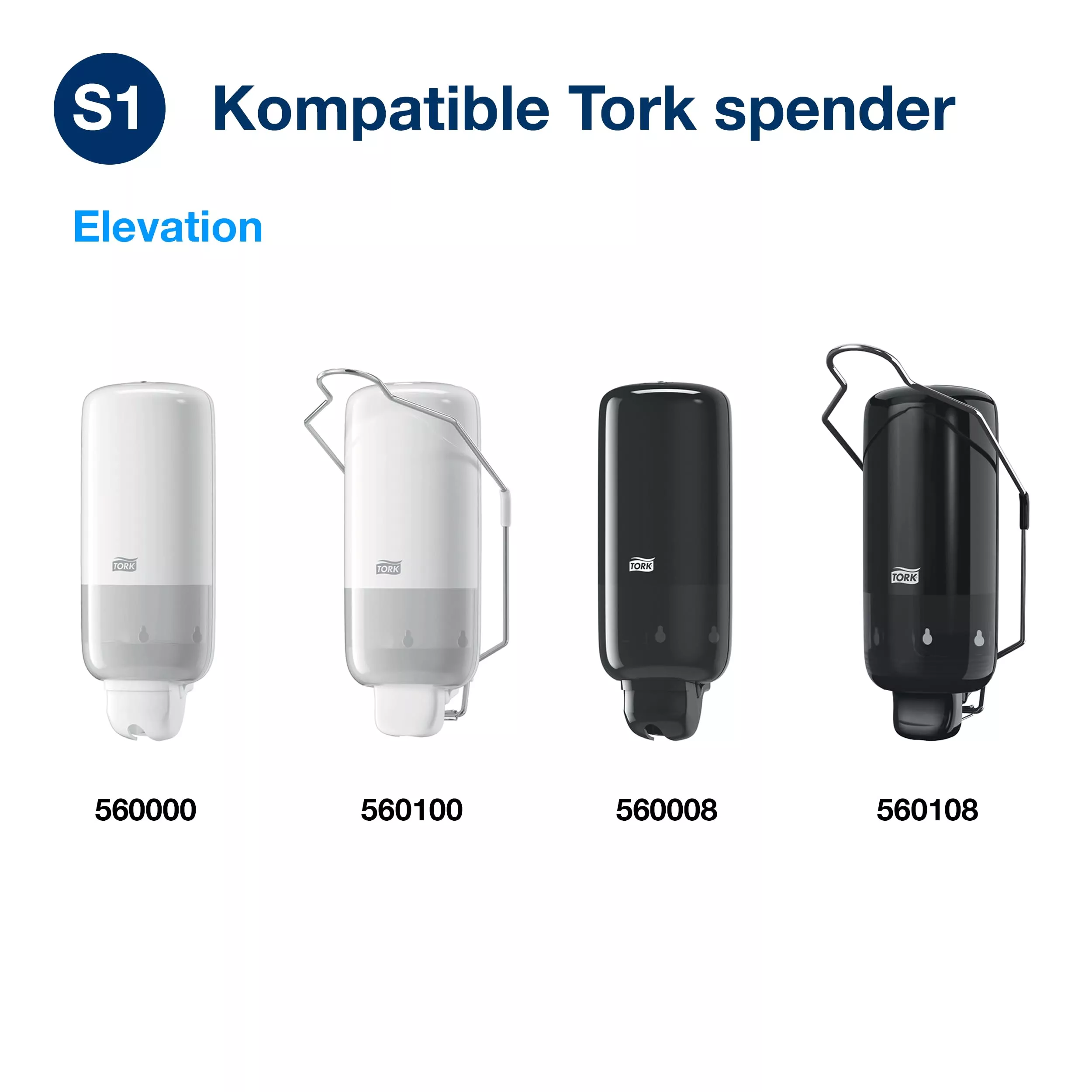 Tork antimikrobielle Flüssigseife zur Händedekontamination S1, dermatologisch getestet, 6 × 1.000 ml, 420709