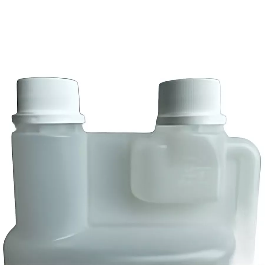 Kiehl Doppelhals-Dosierflasche 1L + 25 ml, leer, nachfüllbar