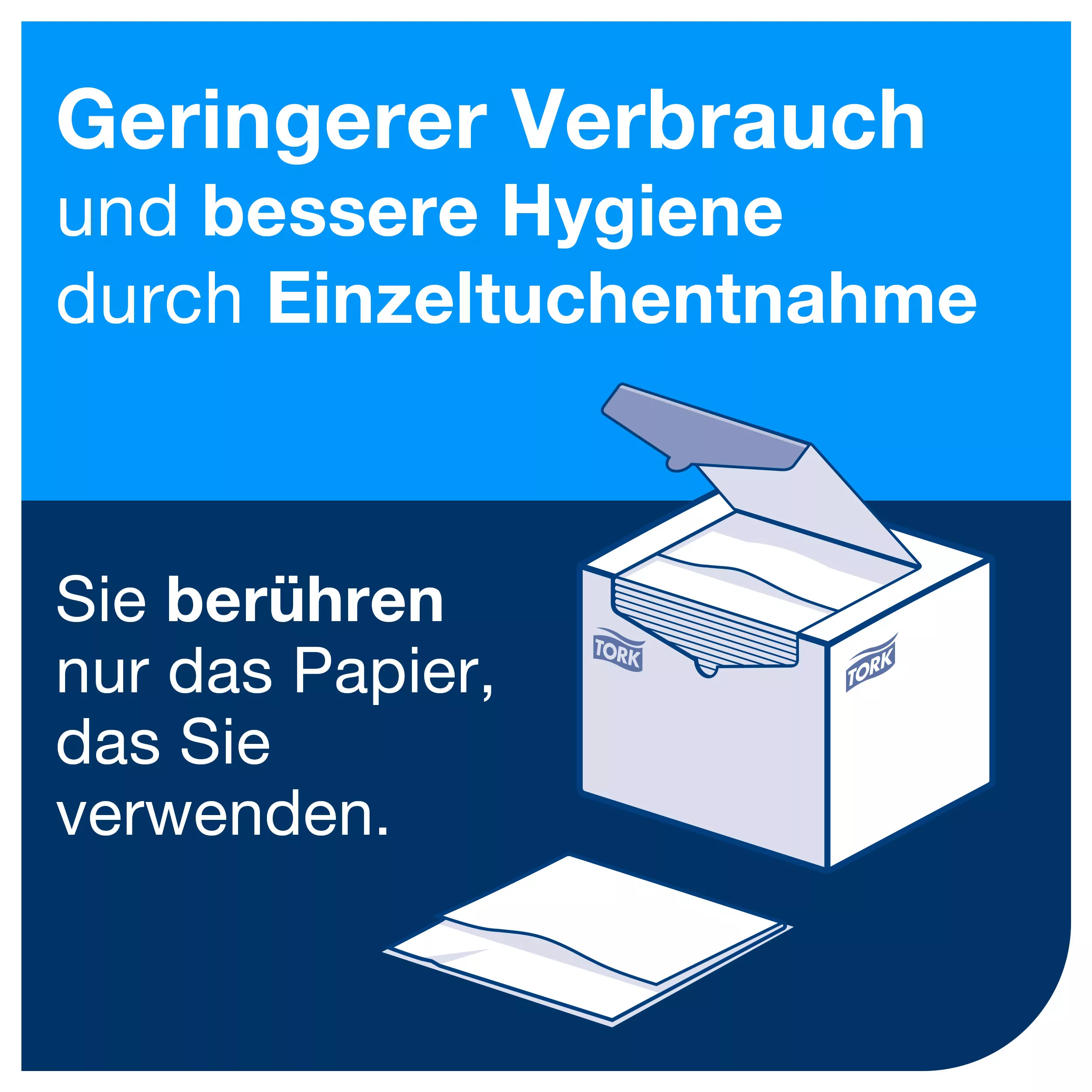 Tork weiches Waschtuch Weiß, Premium-Qualität, sanfte Patientenpflege, 8 × 135 Tücher, 742100