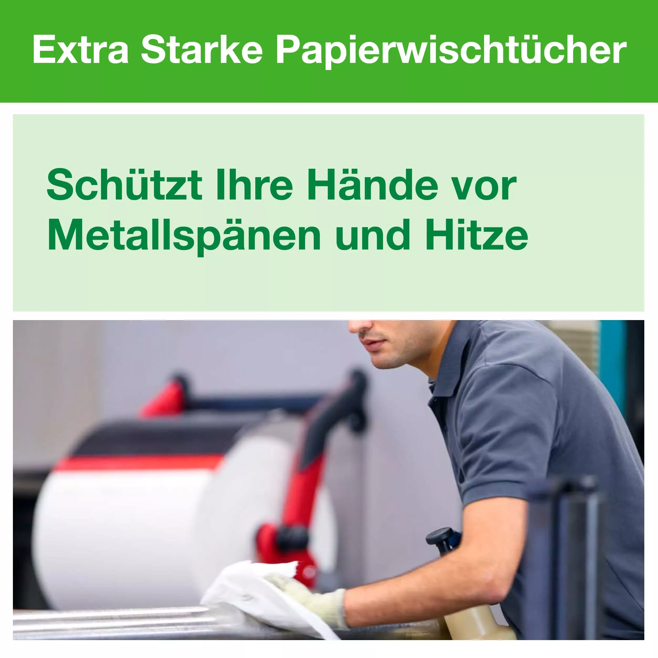 Tork Extra Starke Industrie Papierwischtücher Blau W1, Hohe Saugfähigkeit, 1 × 750 Blatt, 130080