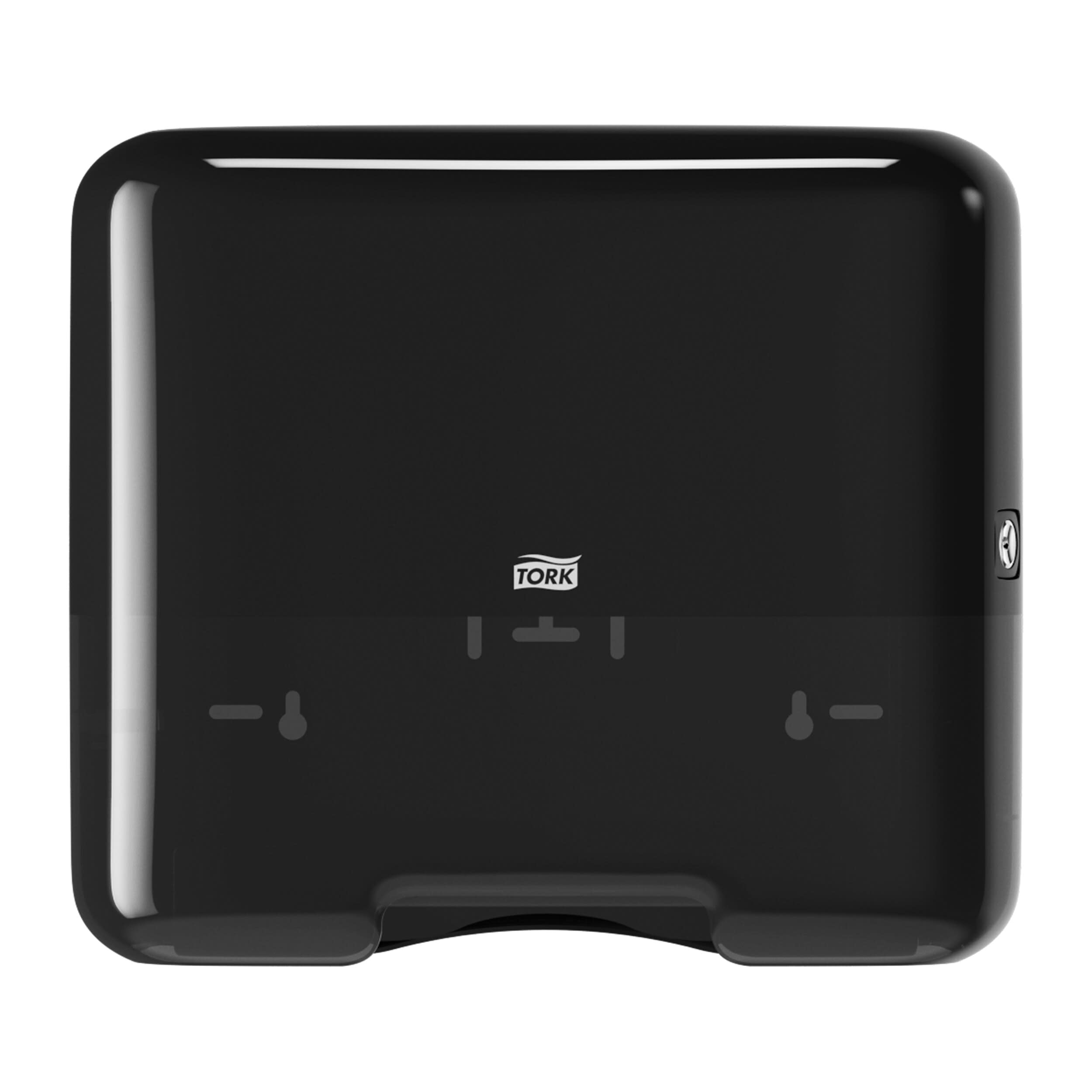 Tork Mini Spender für Zickzack-Handtücher Schwarz H3, Einzeltuchentnahme, Elevation Design, 553108