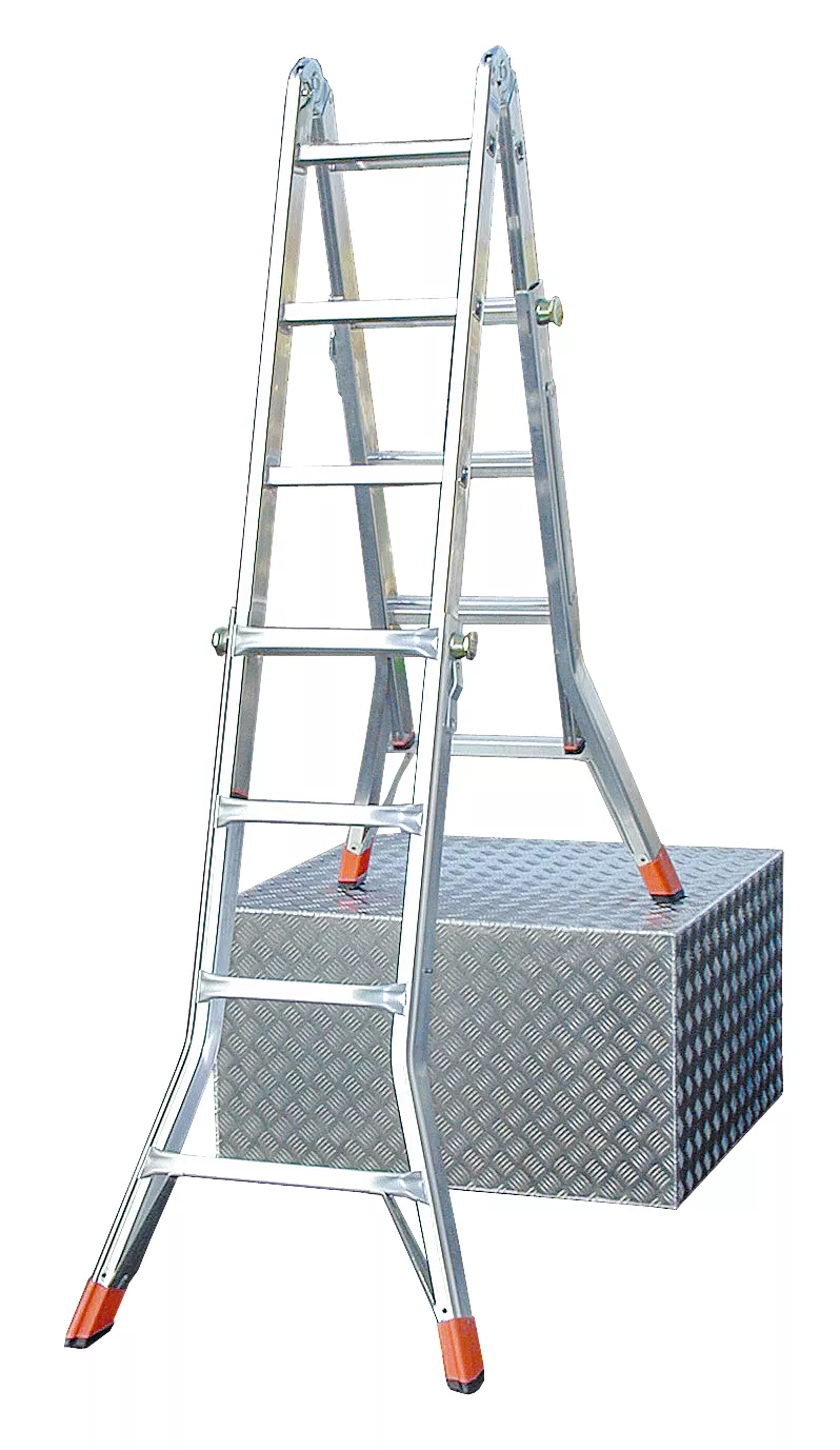 Krause „TELEMATIC“ SPROSSEN-GELENK-TELESKOPLEITER 4x4 SPROSSEN