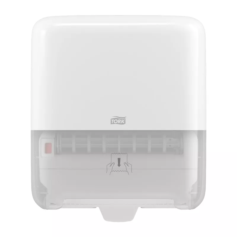 Tork Matic® Spender für Rollenhandtücher Weiß H1, Nachfüllanzeige, Elevation Design, 551000