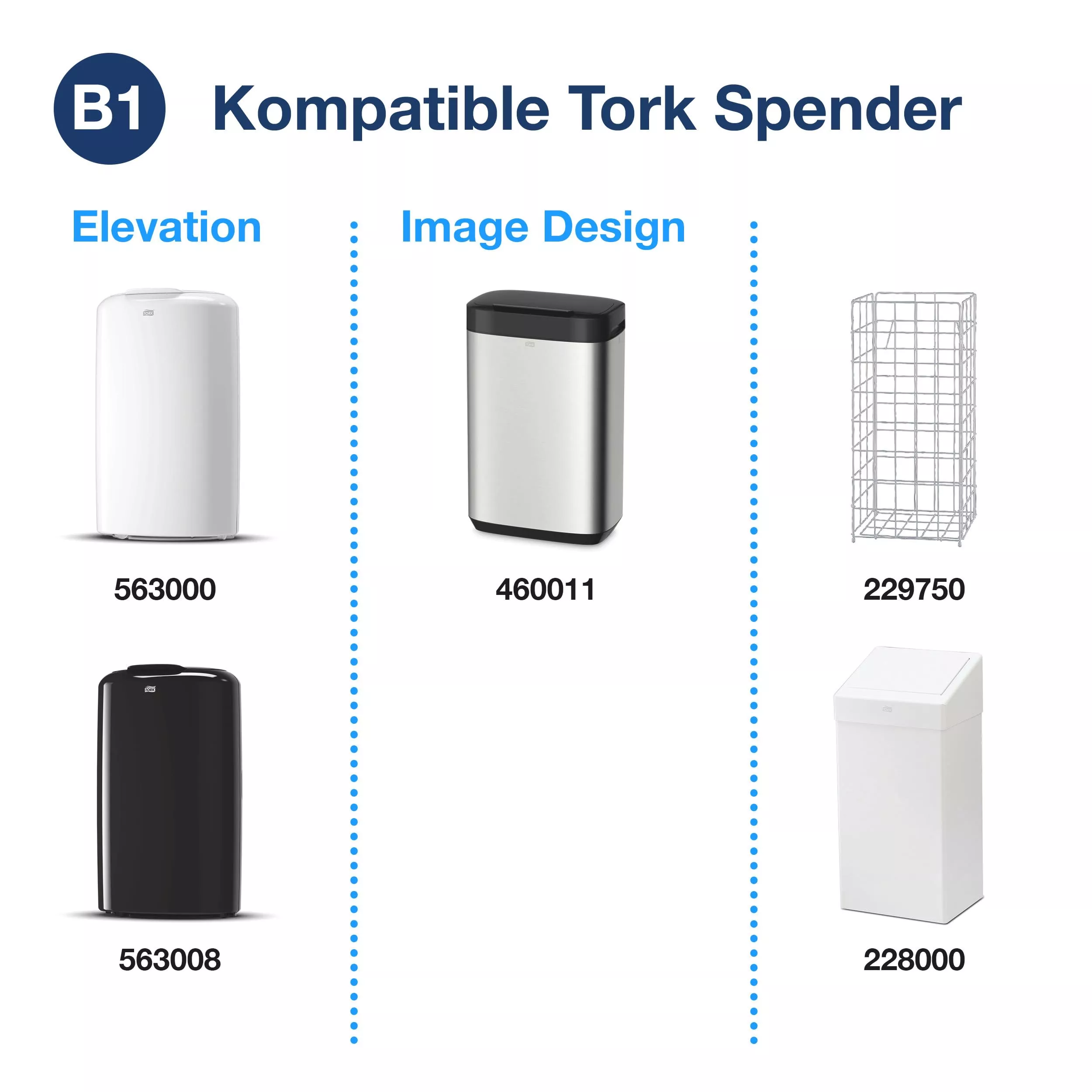 Tork 60 l Abfallsäcke Transparent B1, 55 % recycelt, Rolle für einfache Wartung, 10 × 100 Beutel, 209860