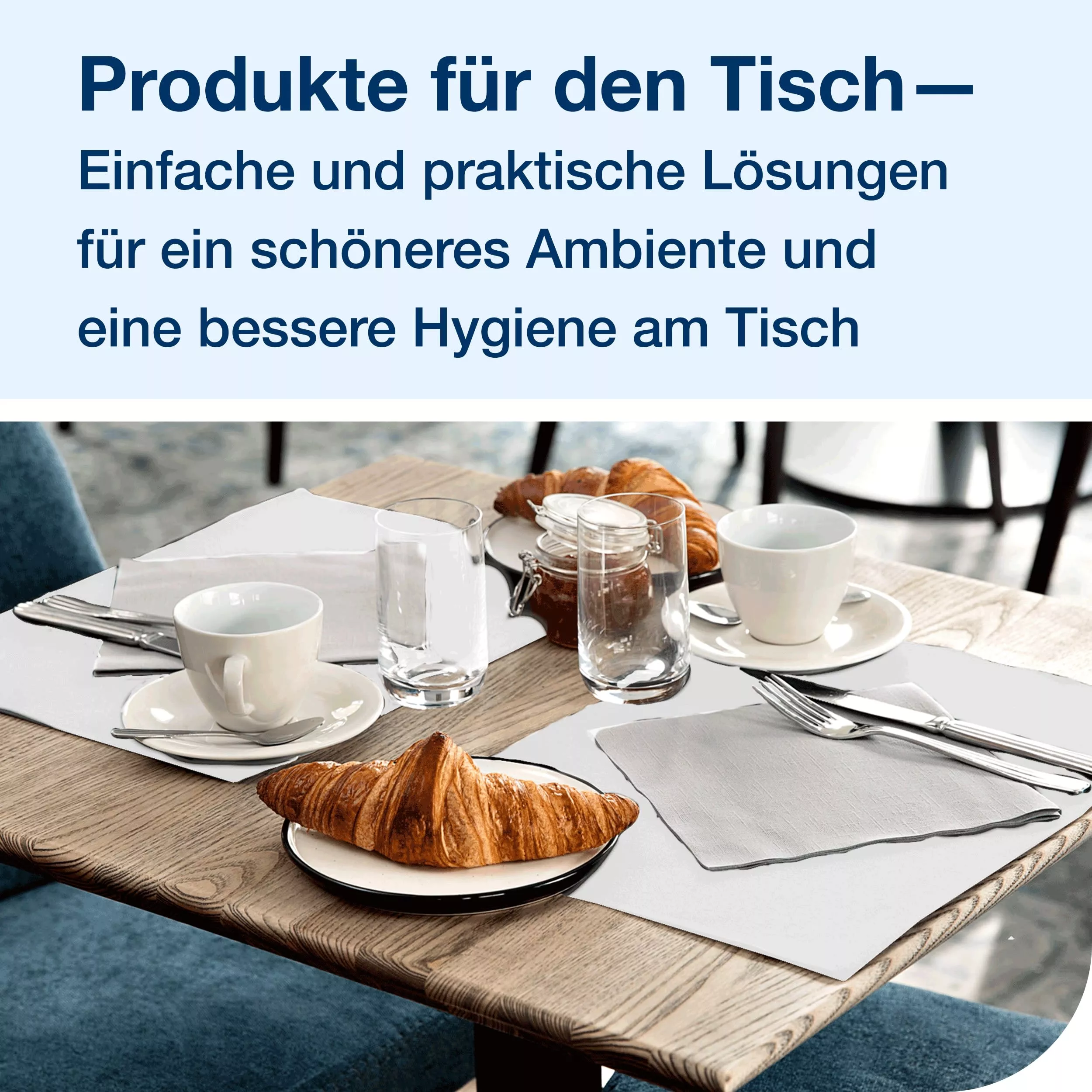 Tork Damask Papier Tischdeckenrolle Weiß, Anpassbar an Tischlänge, 100 m Rolle, 474608